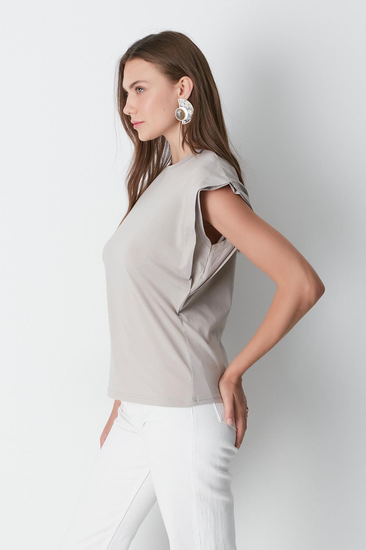 Kurzarm Basic T-Shirt mit Fahrradausschnitt - 2er Pack