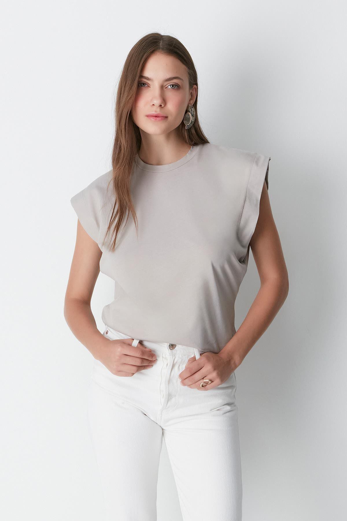 Kurzarm Basic T-Shirt mit Fahrradausschnitt - 2er Pack