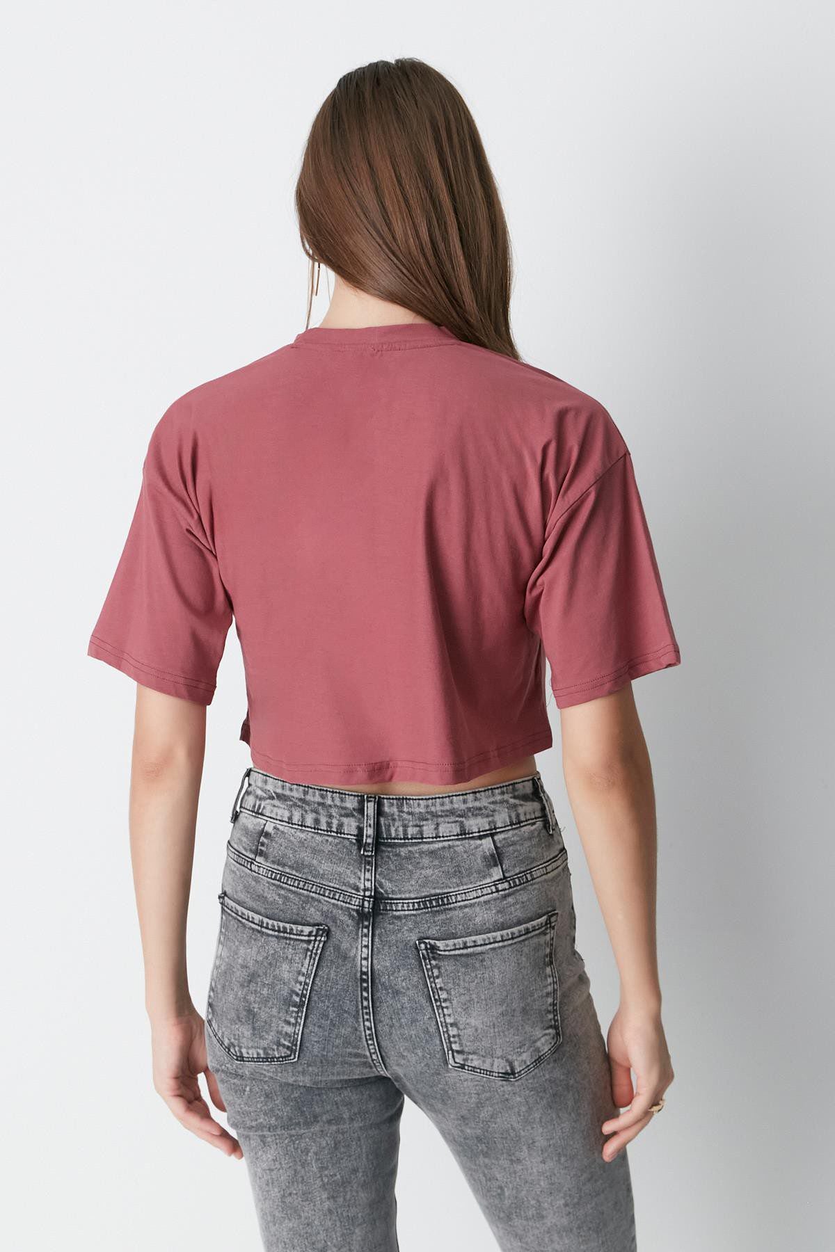 Fahrrad Hals 2-teiliges Crop Tee