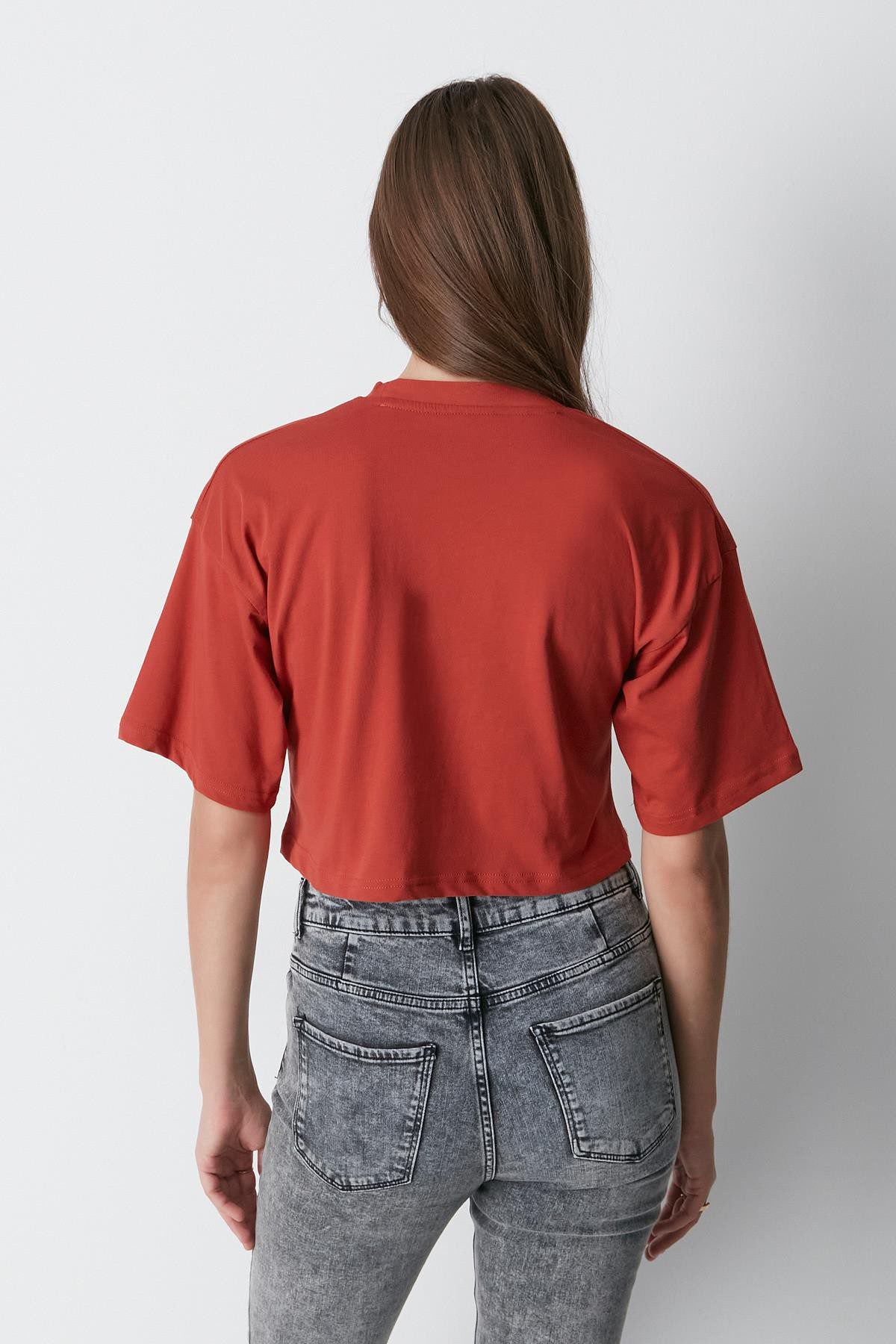 Fahrrad Hals 2-teiliges Crop Tee