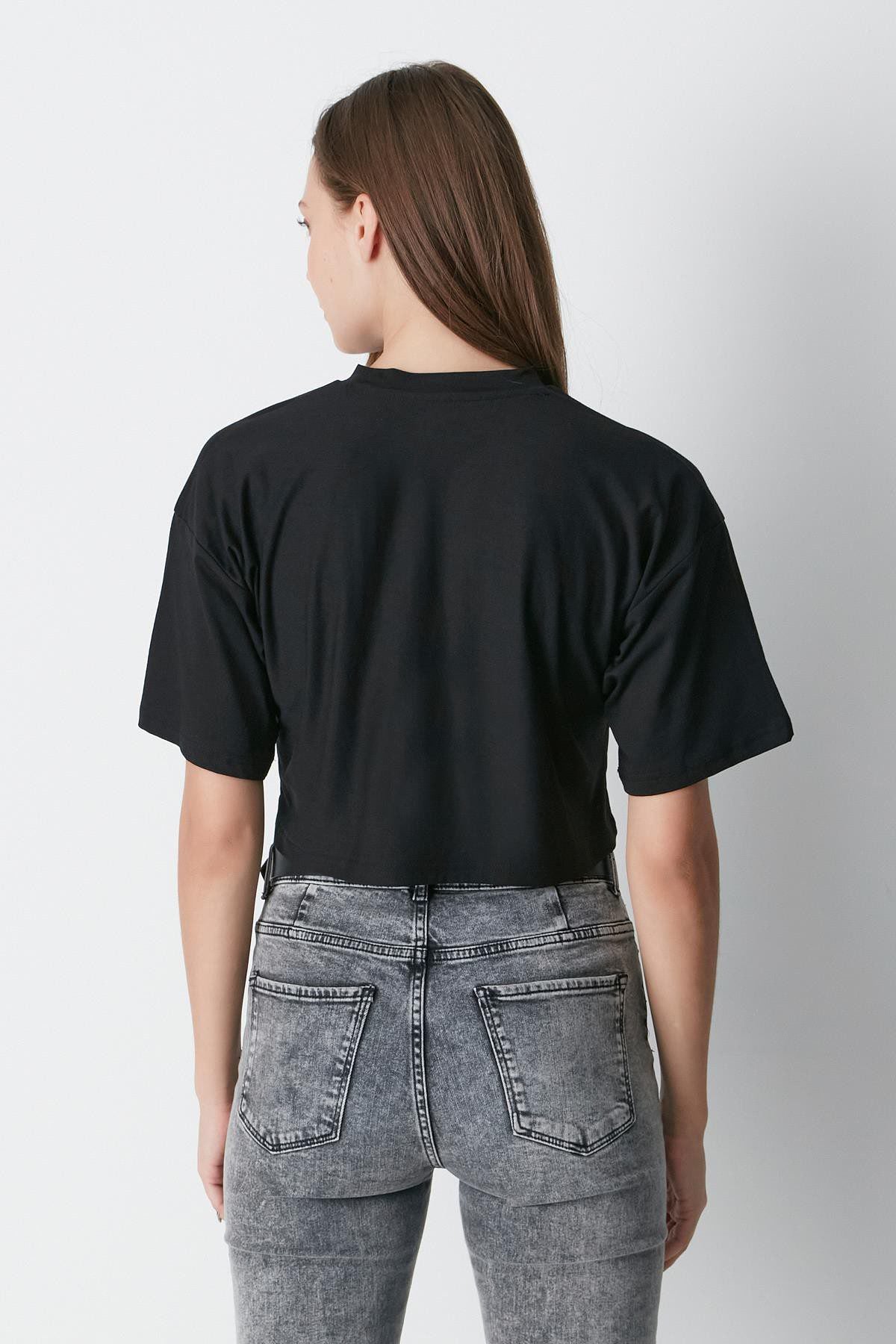 Fahrrad Hals 2-teiliges Crop Tee