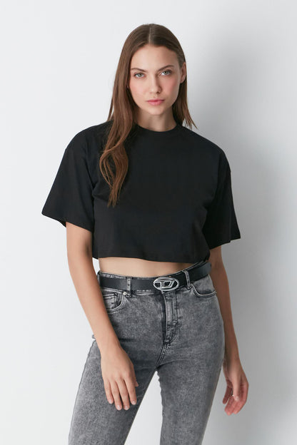 Fahrrad Hals 2-teiliges Crop Tee