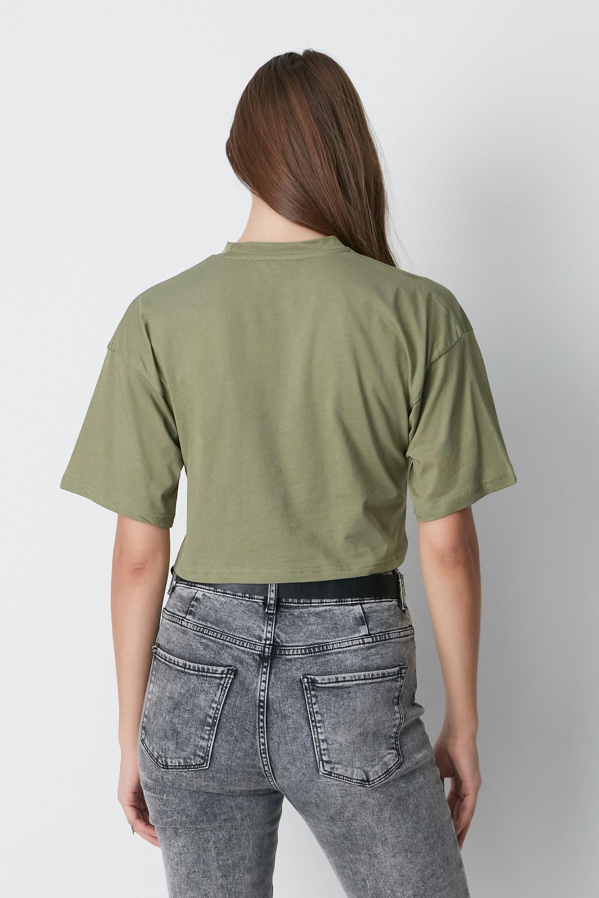Fahrrad Hals 2-teiliges Crop Tee