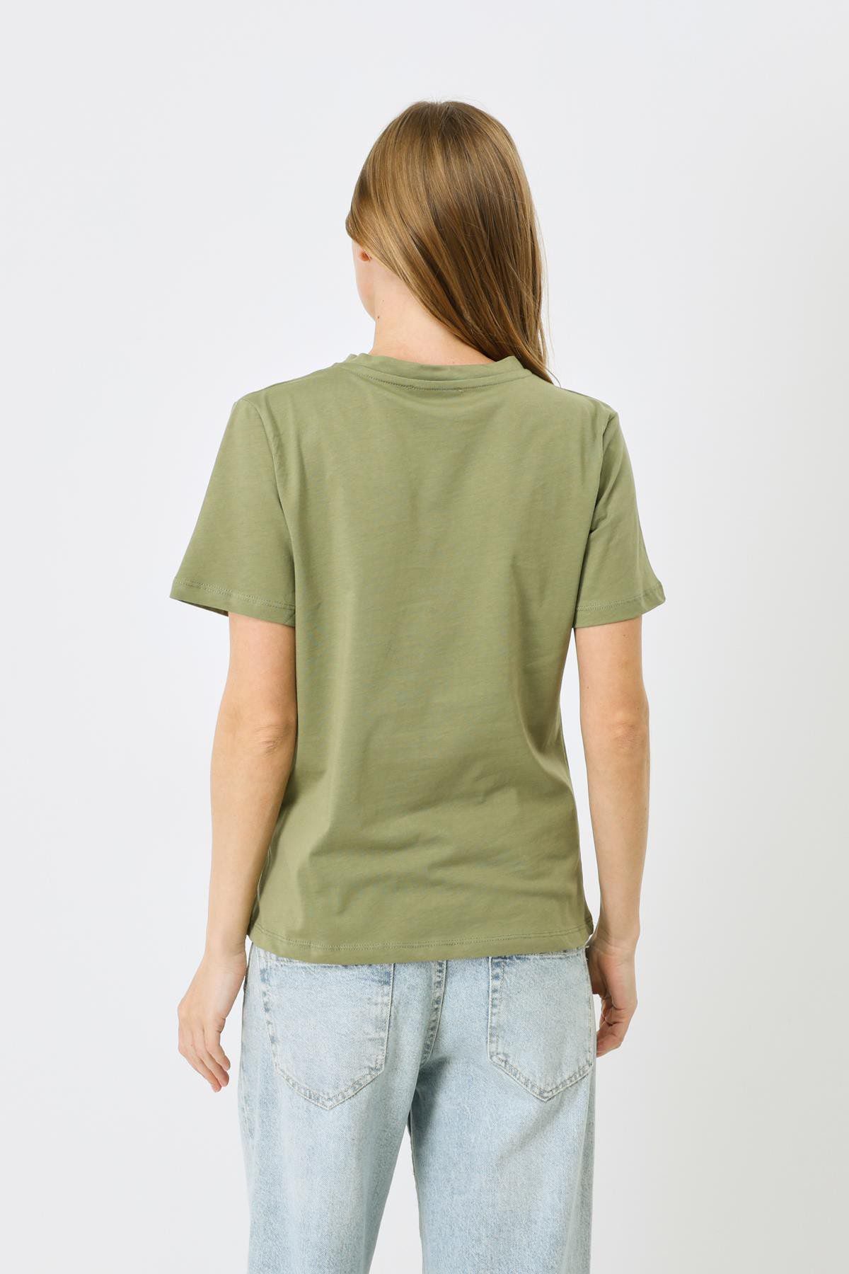 Kurzarm Basic T-Shirt mit Fahrradausschnitt - 2er Pack