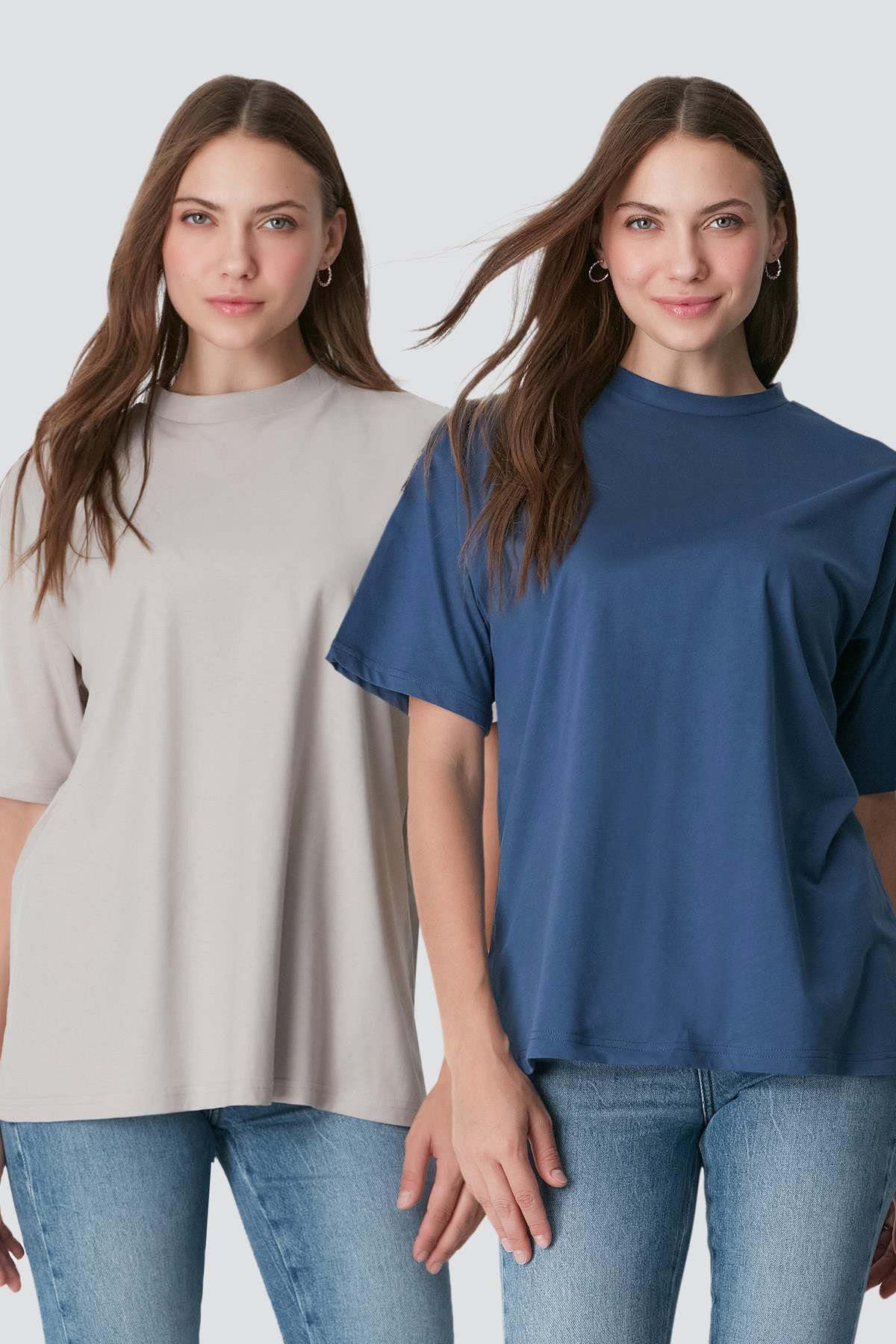 Kurzarm Fahrradkragen 2er-Pack Freizeit T-Shirt