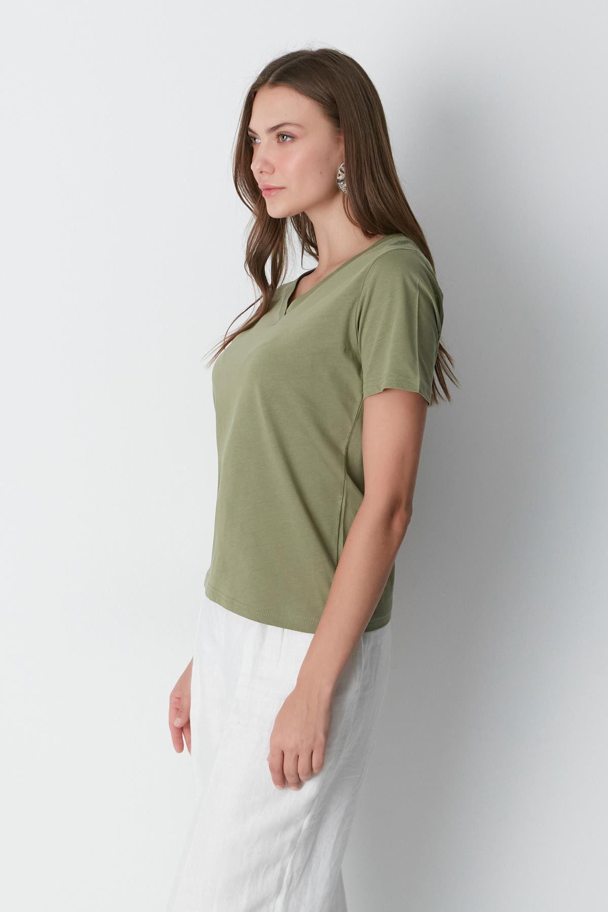 V-Ausschnitt Kurzarm 2er-Pack Basic T-Shirt