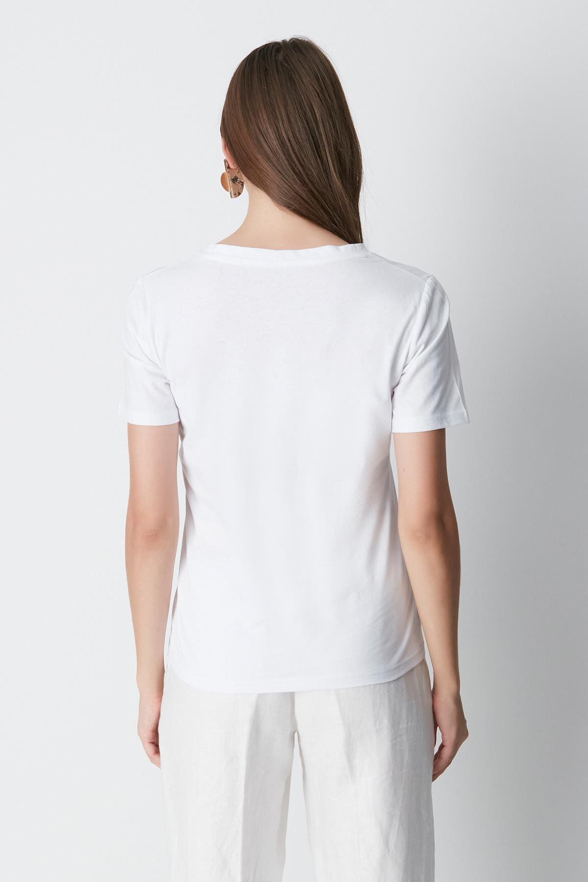 V-Ausschnitt Kurzarm 2er-Pack Basic T-Shirt