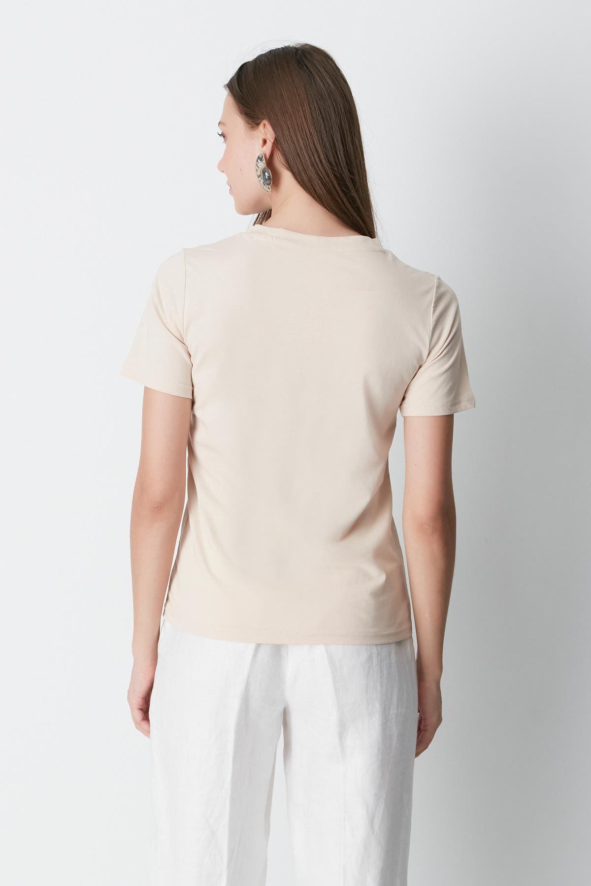 V-Ausschnitt Kurzarm 2er-Pack Basic T-Shirt
