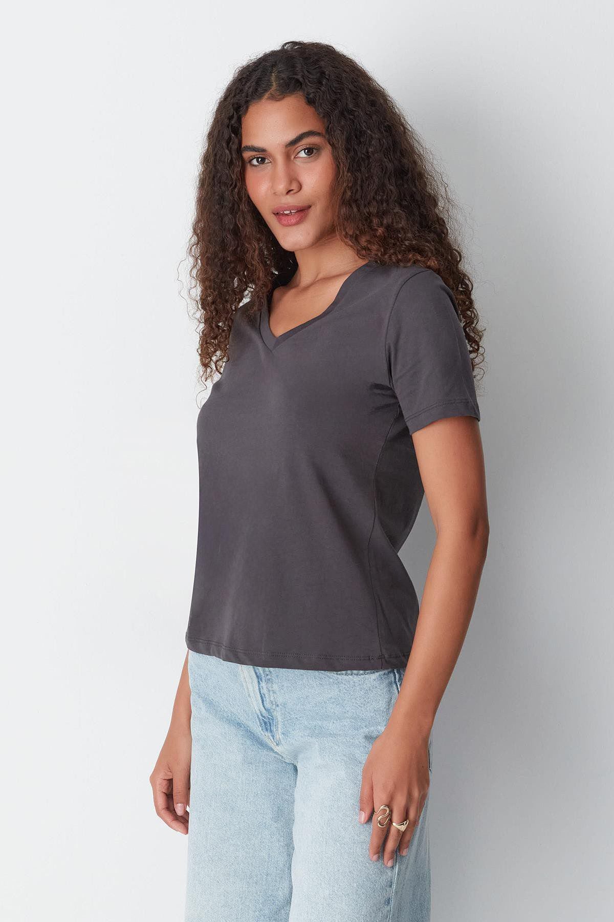 V-Ausschnitt Kurzarm 2er-Pack Basic T-Shirt