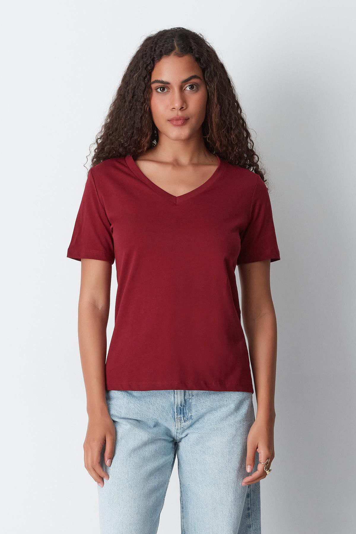 V-Ausschnitt Kurzarm 2er-Pack Basic T-Shirt