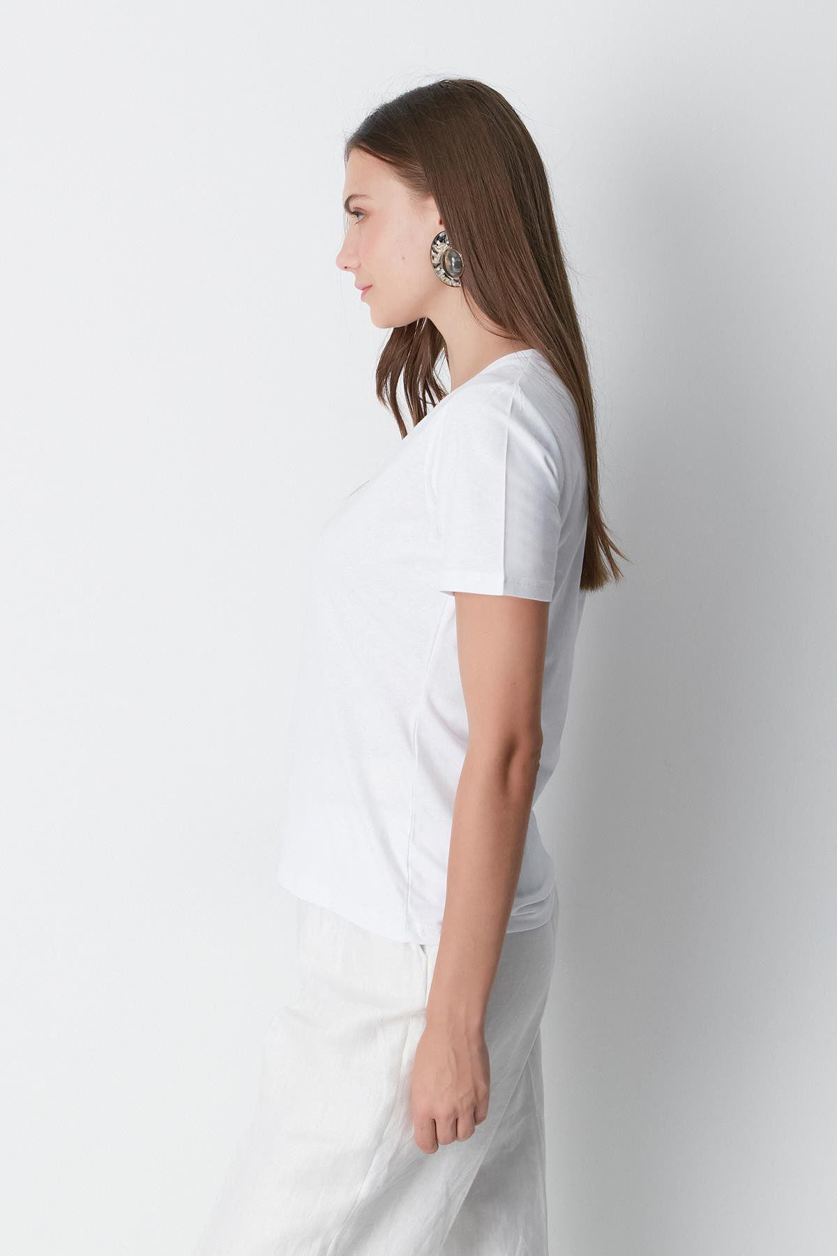 V-Ausschnitt Kurzarm 2er-Pack Basic T-Shirt