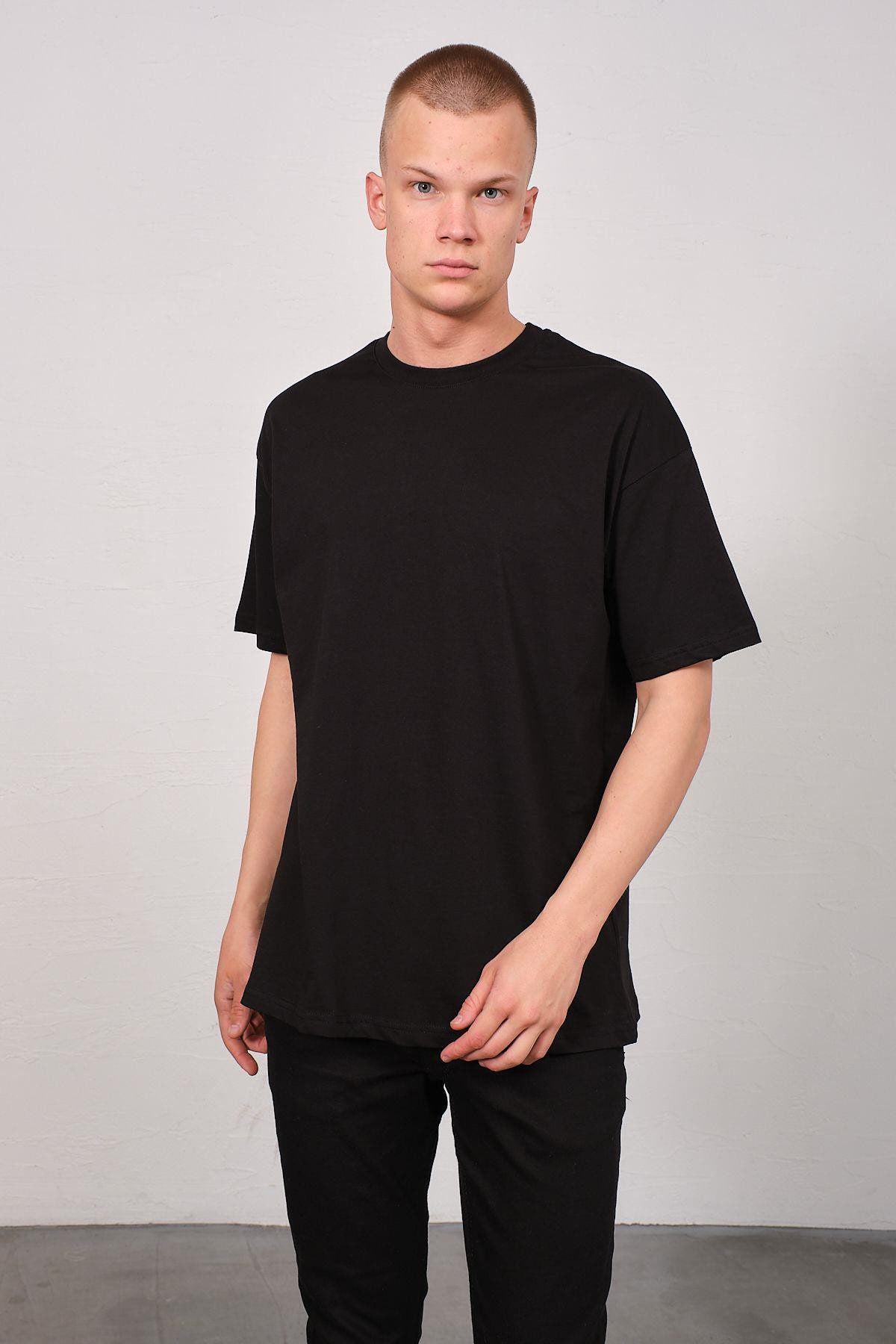 Herren Basic T-Shirt mit Fahrrad-Ausschnitt - 2er Pack