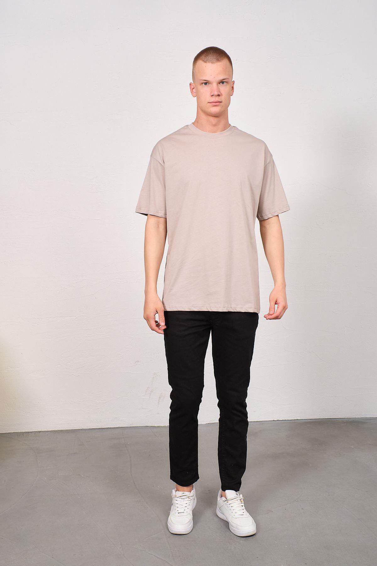 Herren Basic T-Shirt mit Fahrrad-Ausschnitt - 2er Pack