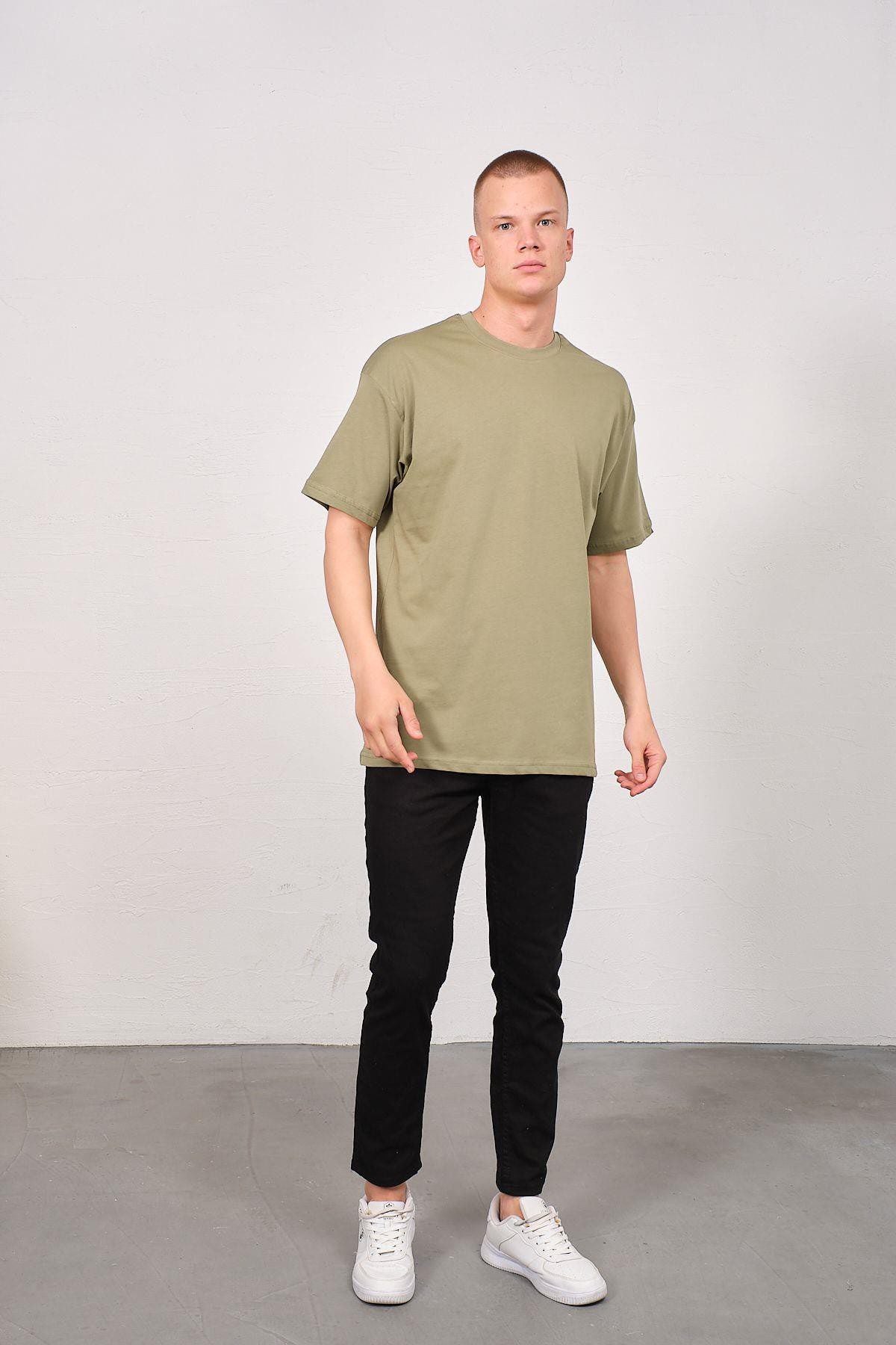 Herren Basic T-Shirt mit Fahrrad-Ausschnitt - 2er Pack
