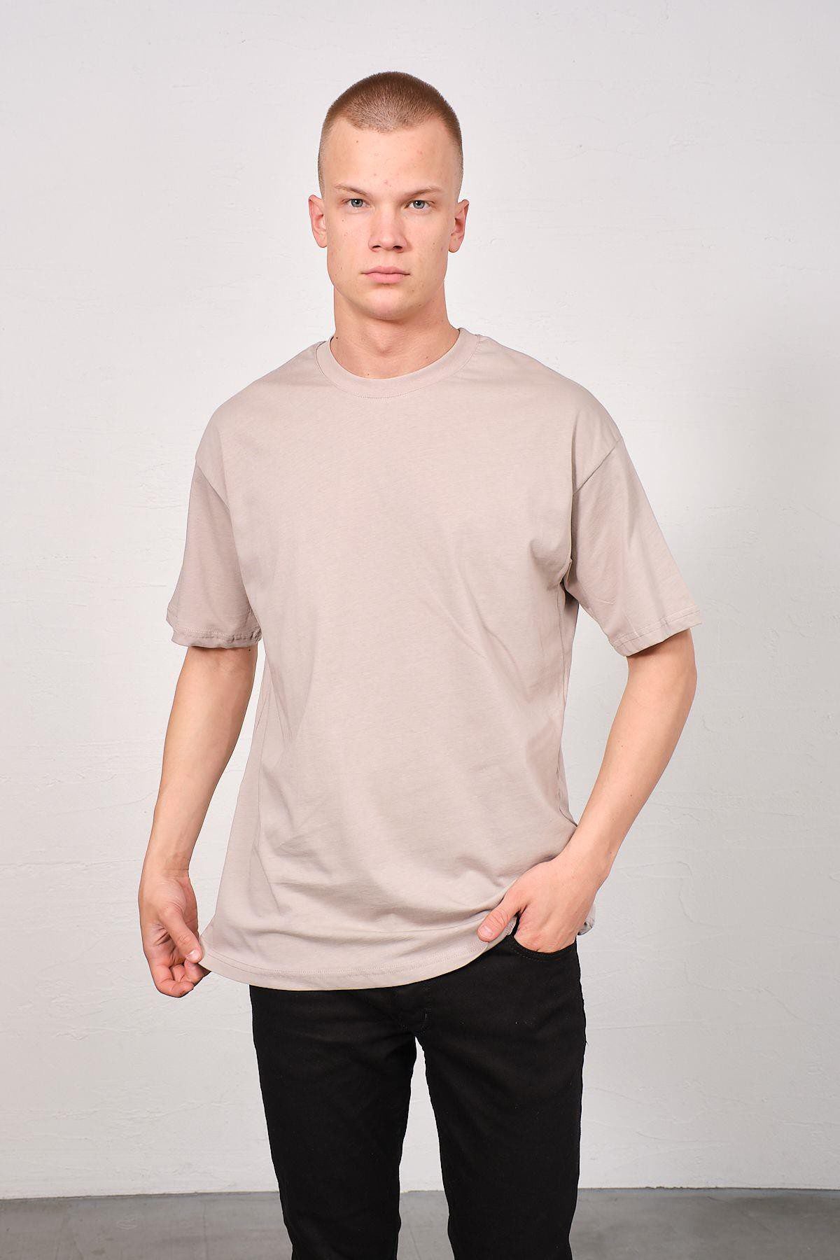Herren Basic T-Shirt mit Fahrrad-Ausschnitt - 2er Pack