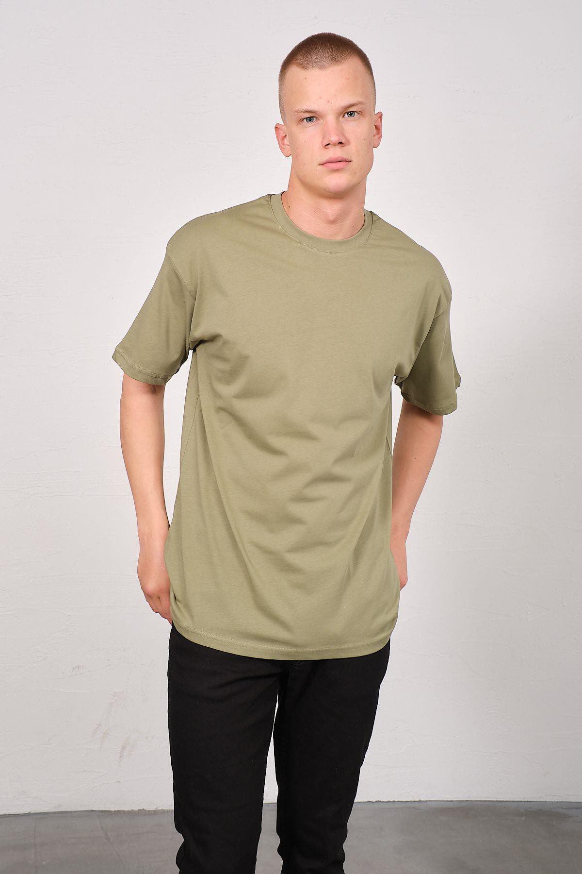 Herren Basic T-Shirt mit Fahrrad-Ausschnitt - 2er Pack