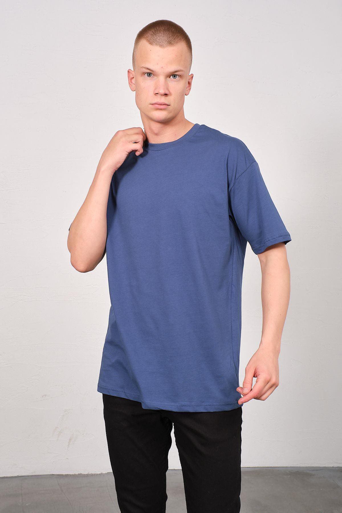 Herren Basic T-Shirt mit Fahrrad-Ausschnitt - 2er Pack