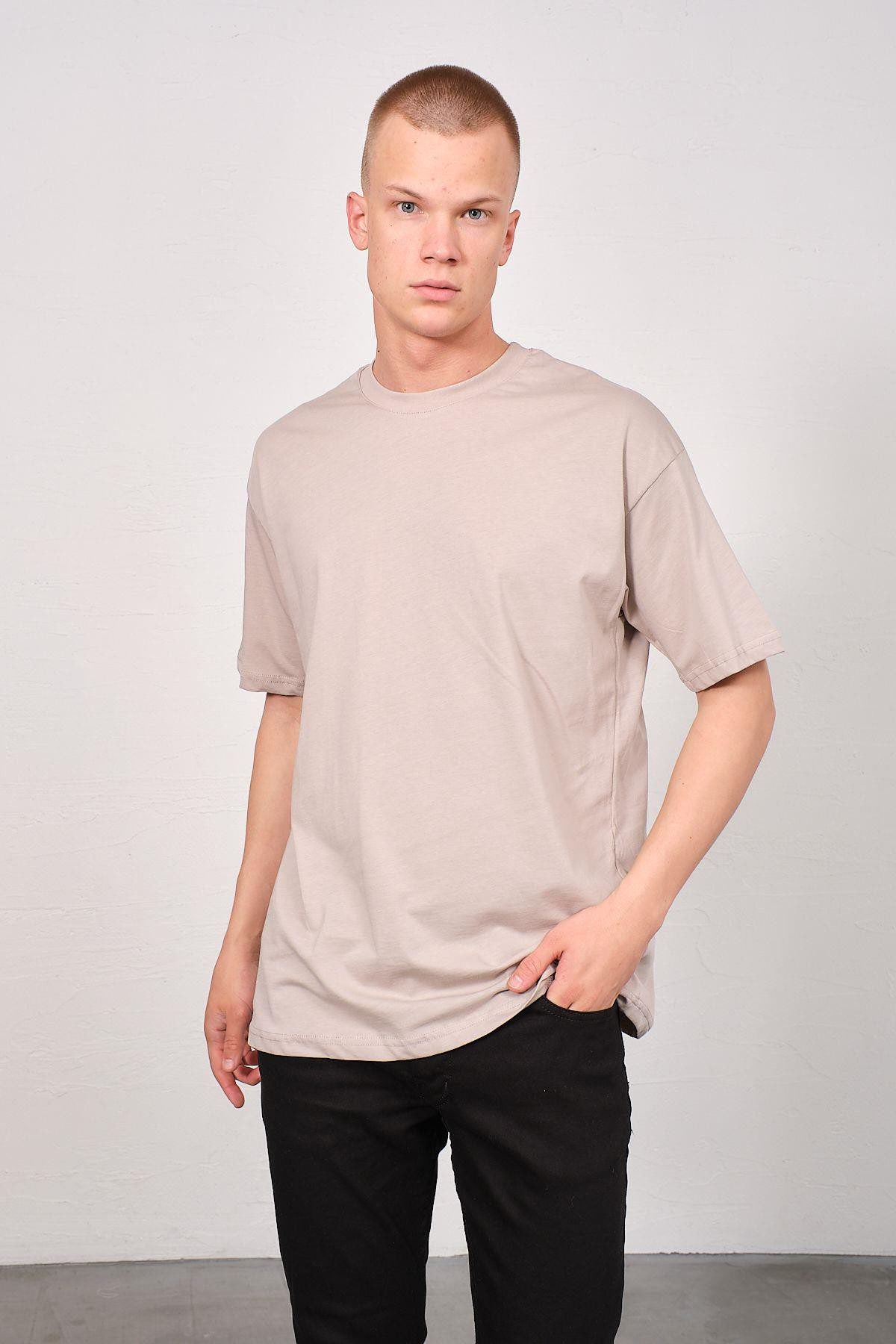 Herren Basic T-Shirt mit Fahrrad-Ausschnitt - 2er Pack