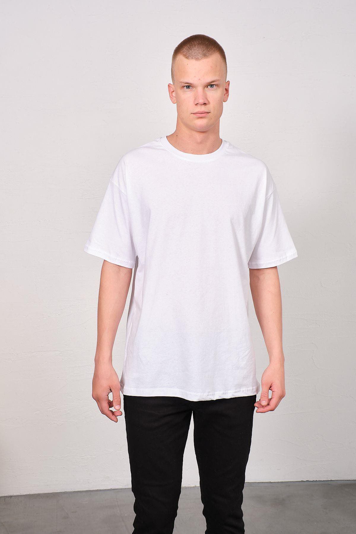 Herren Basic T-Shirt mit Fahrrad-Ausschnitt - 2er Pack