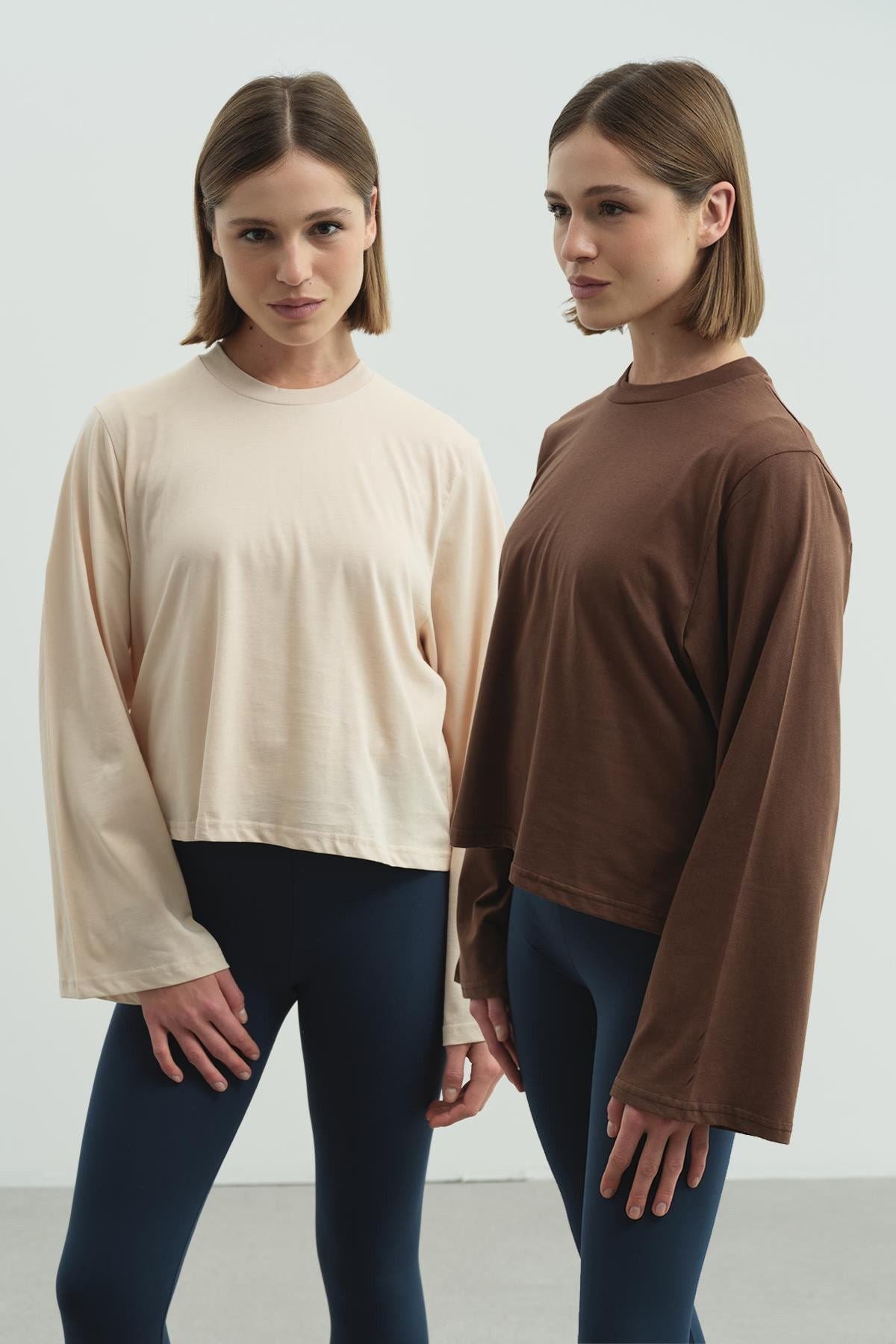 Oversized T-Shirt Set 965 Lila/Gelb