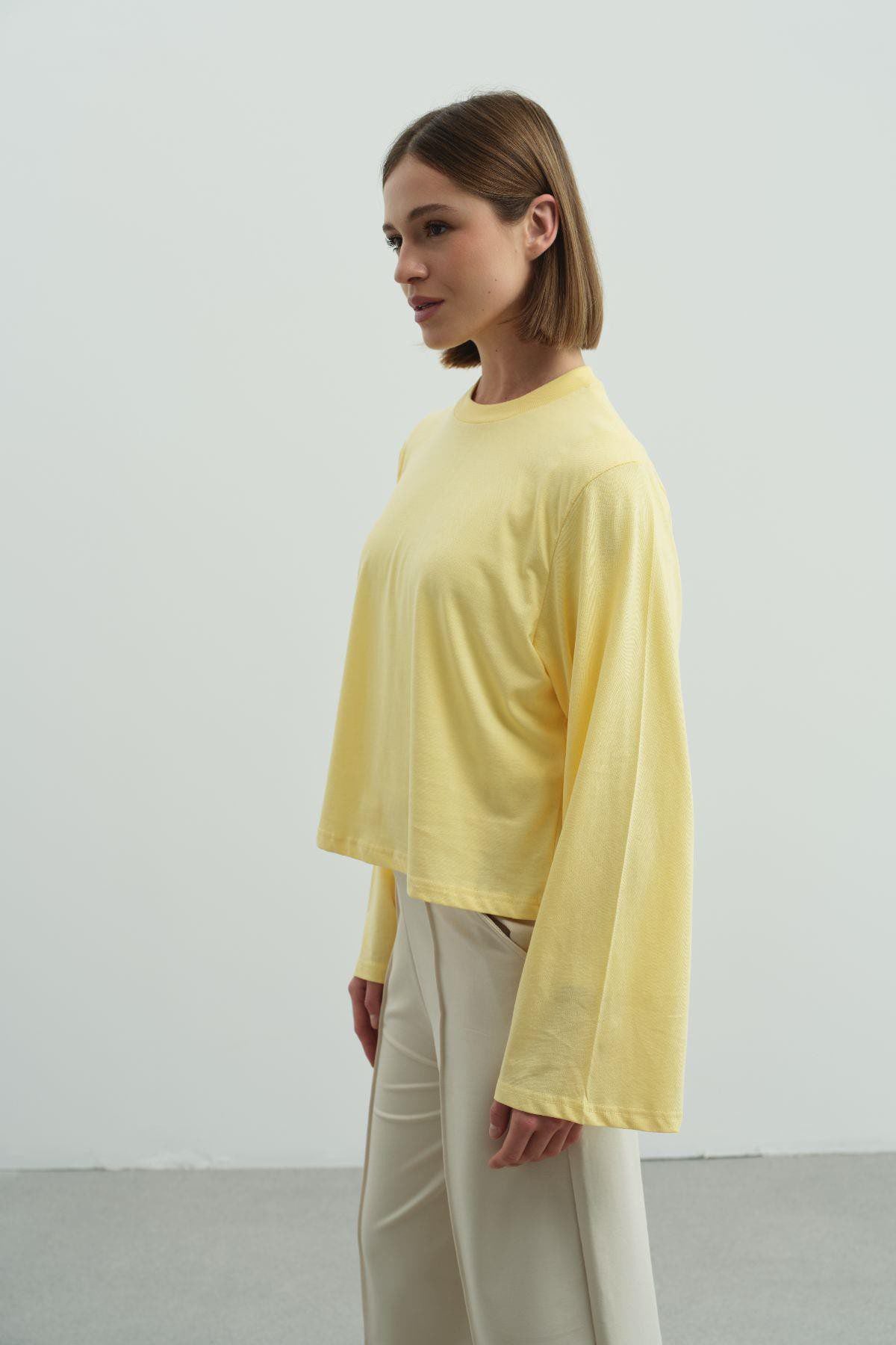 Oversized T-Shirt Set 965 Lila/Gelb