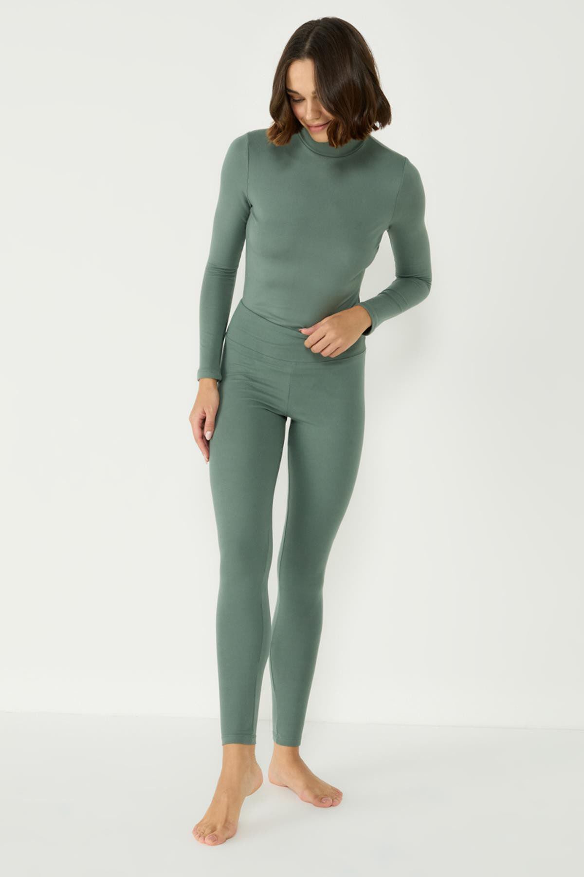 Damen Thermo-Druckknopf-Body