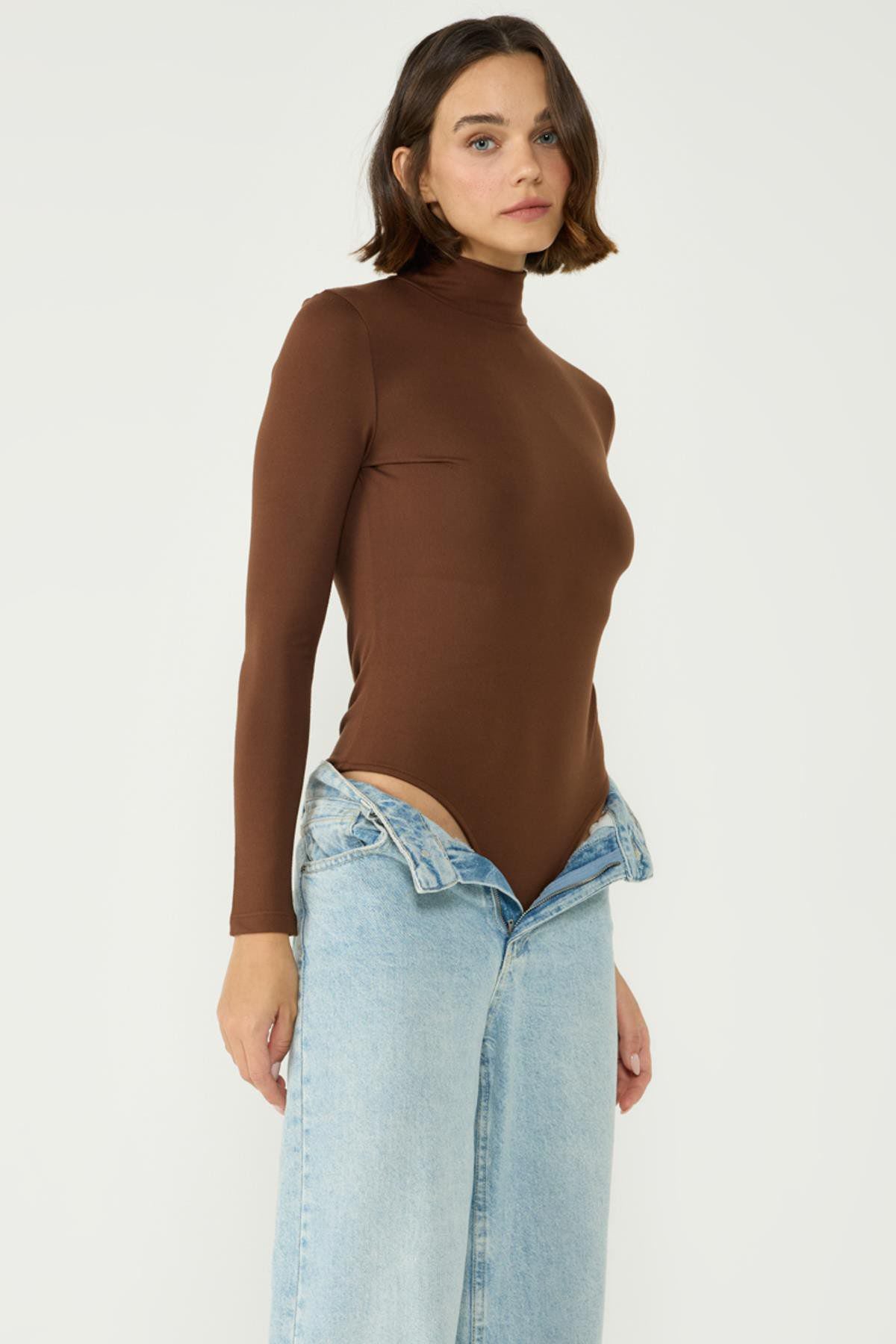 Damen Thermo-Druckknopf-Body