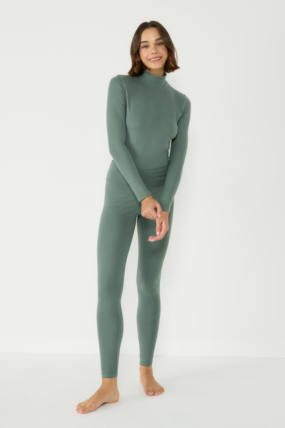 Damen Thermo-Druckknopf-Body