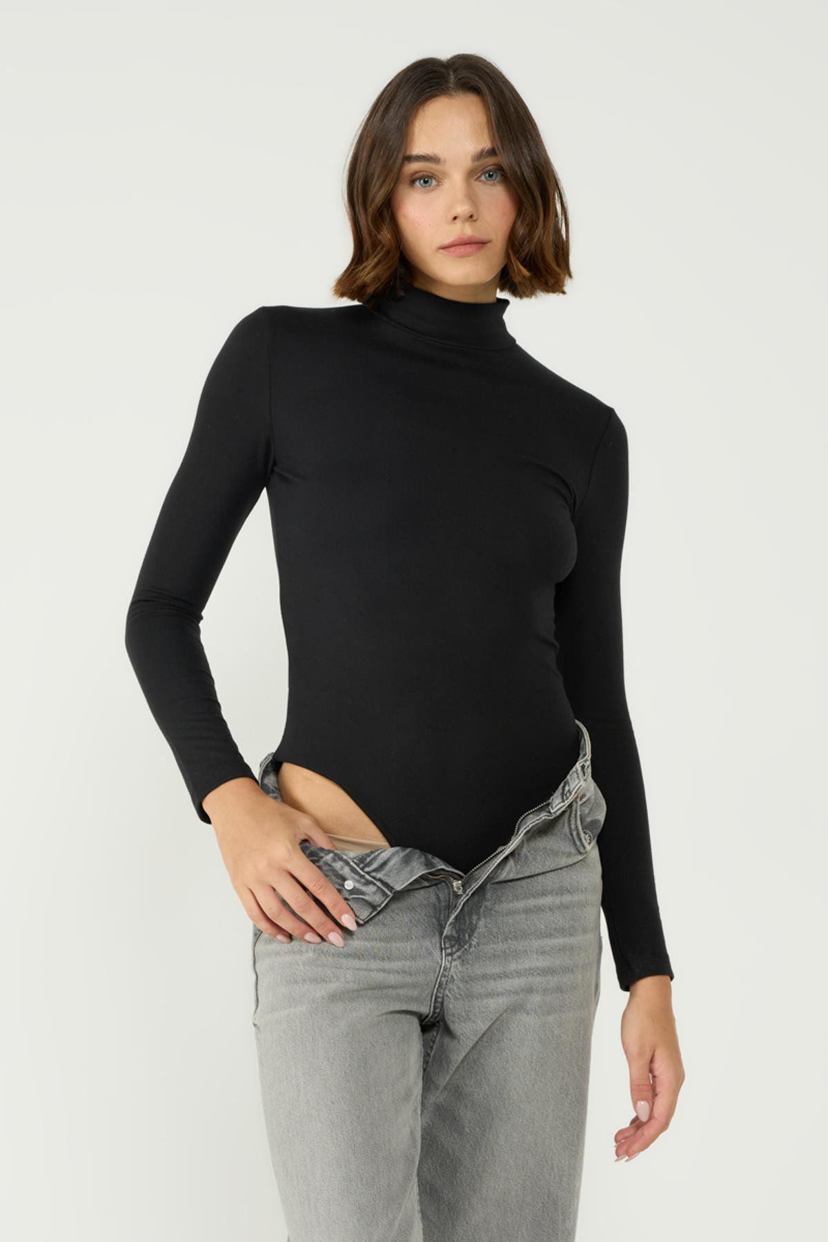 Damen Thermo-Druckknopf-Body