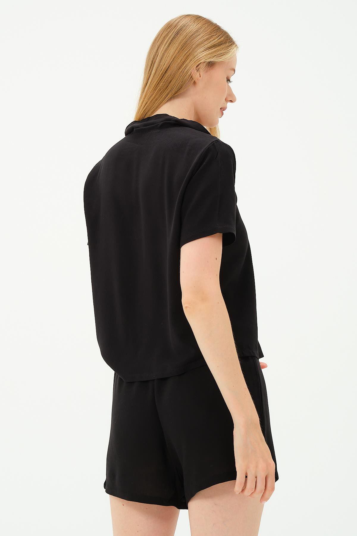 Viskon Hemd Shorts Set