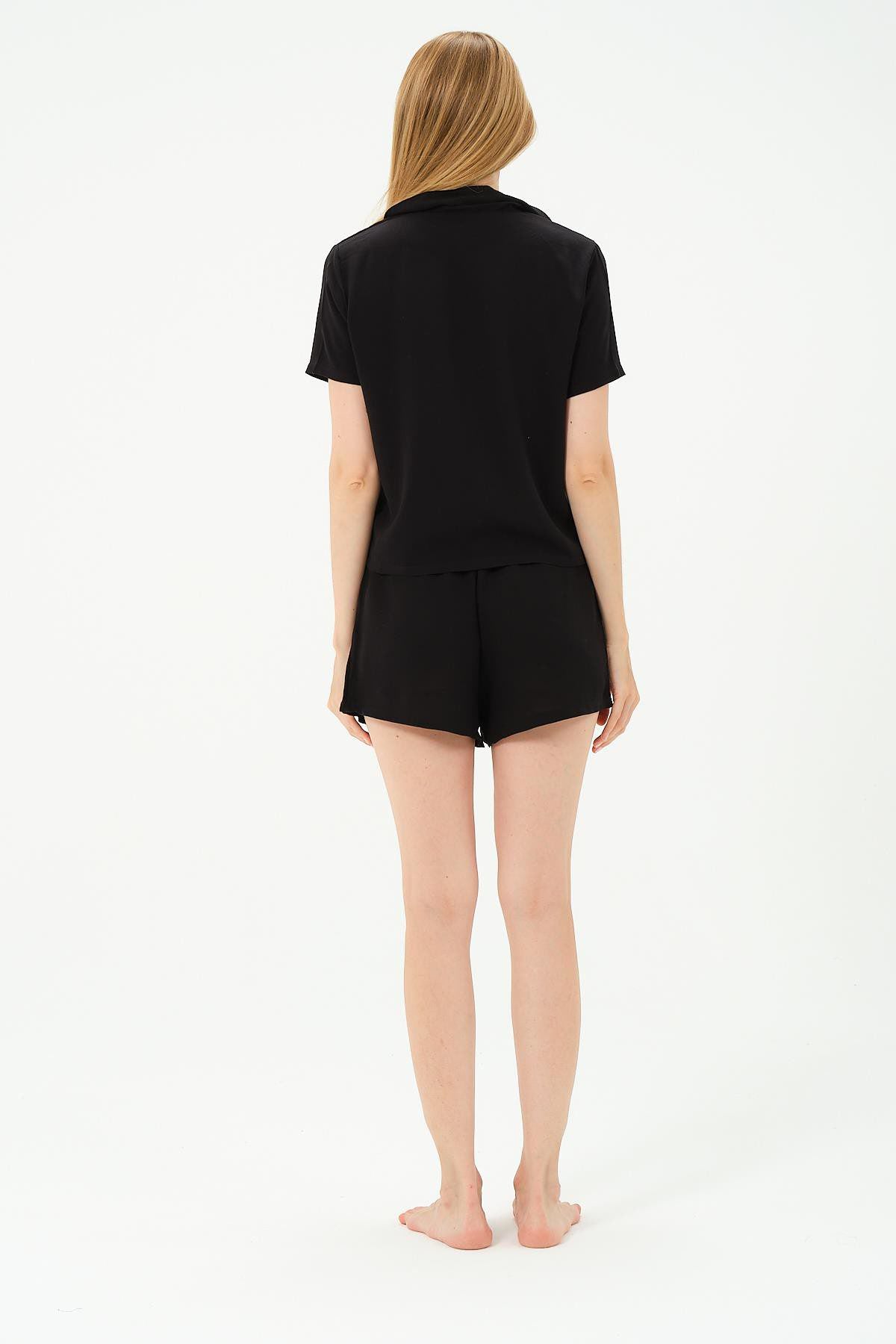 Viskon Hemd Shorts Set