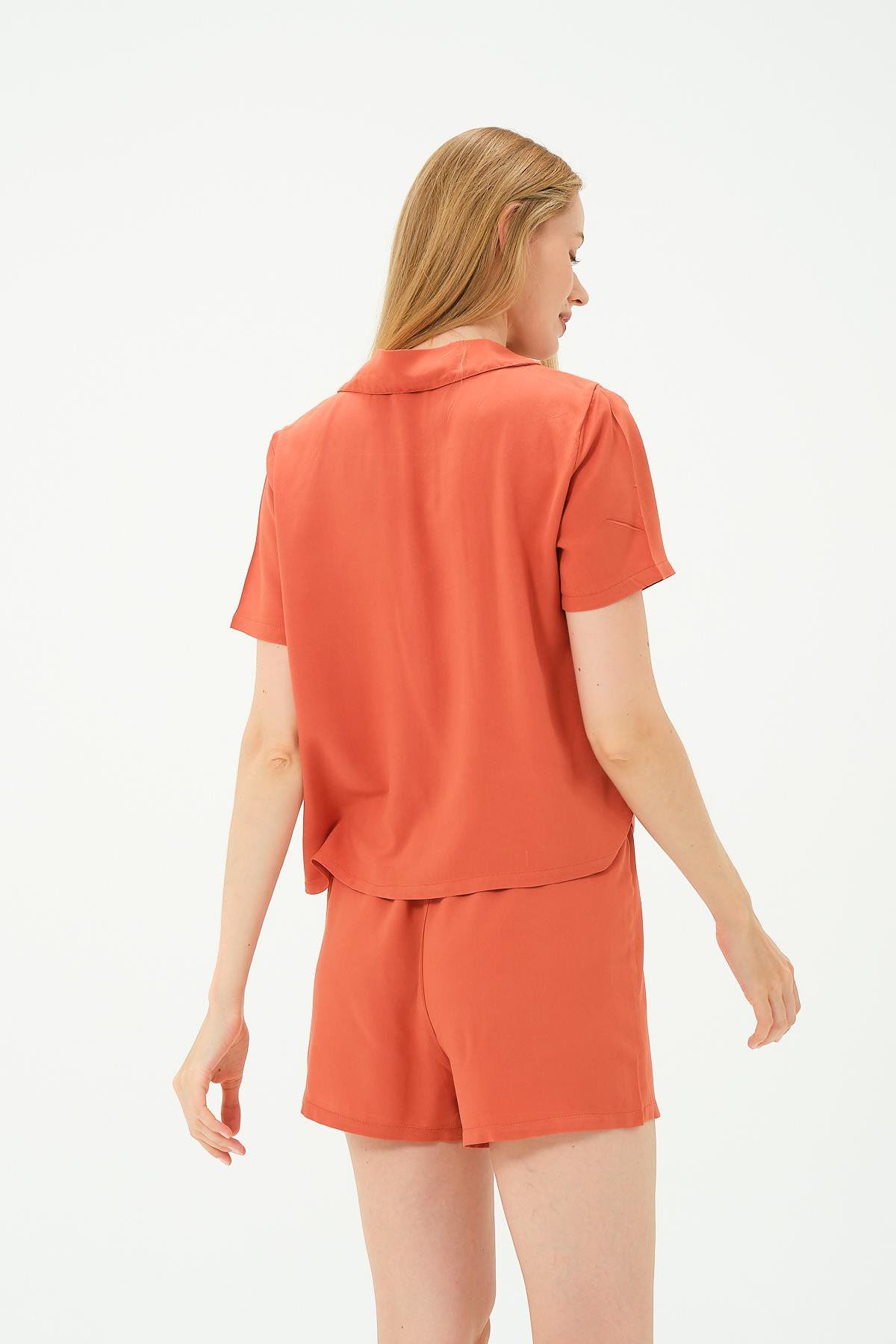 Viskon Hemd Shorts Set