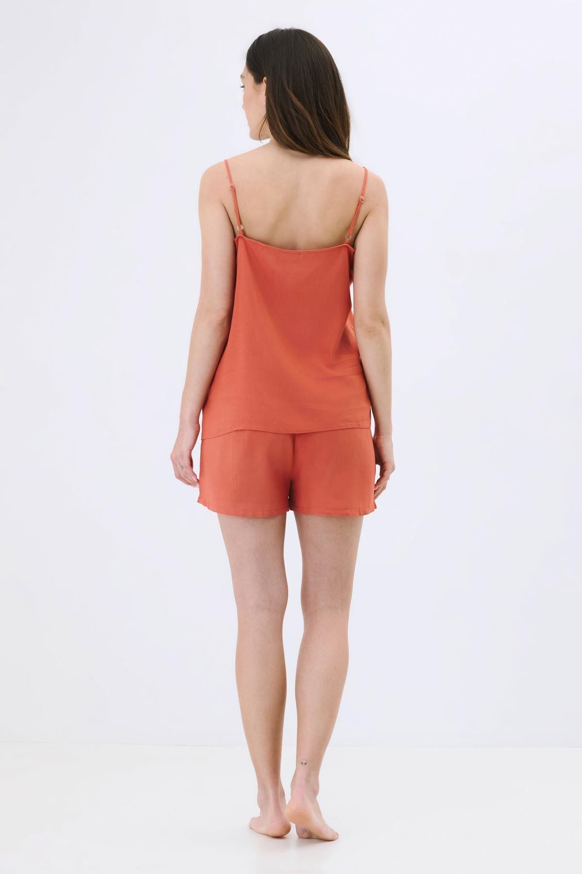 Viskose Pyjama-Set mit Shorts