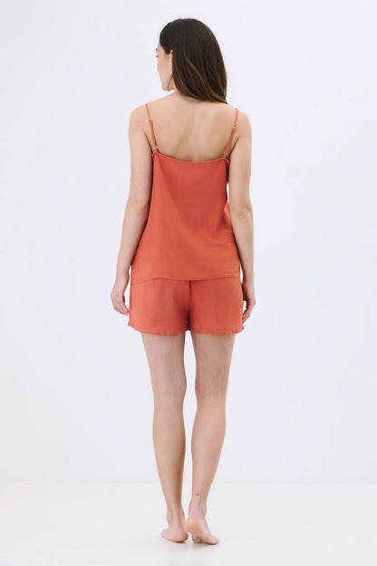Viskose Pyjama-Set mit Shorts