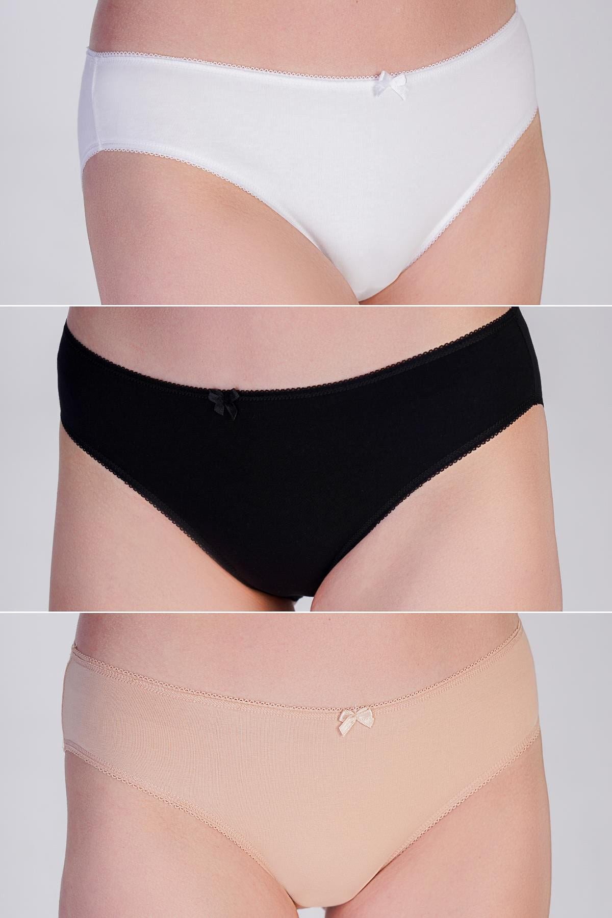 3er-Pack Bunte Bikini-Höschen 5001