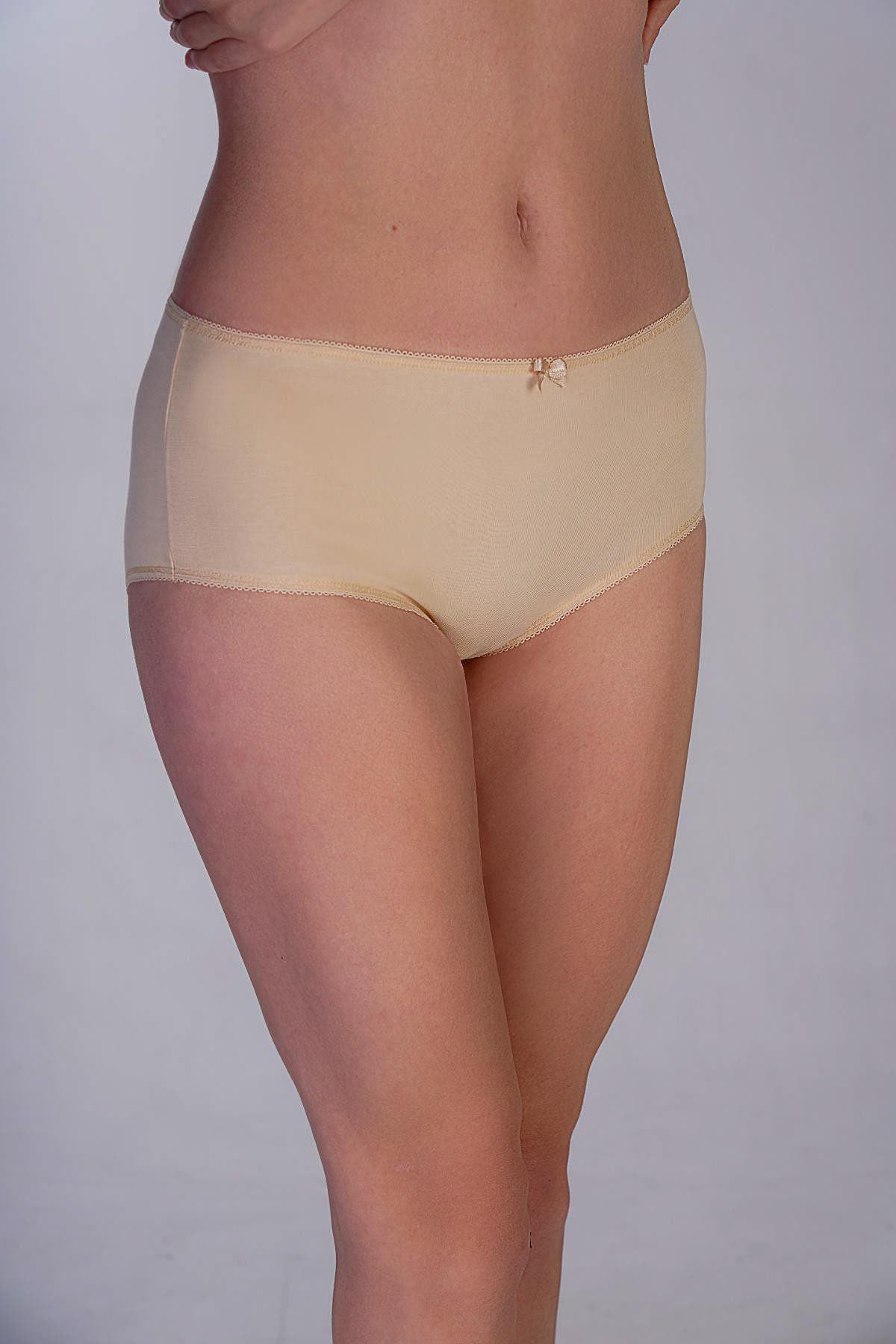 3er-Pack Baumwollslips Schwarz/Weiß/Beige