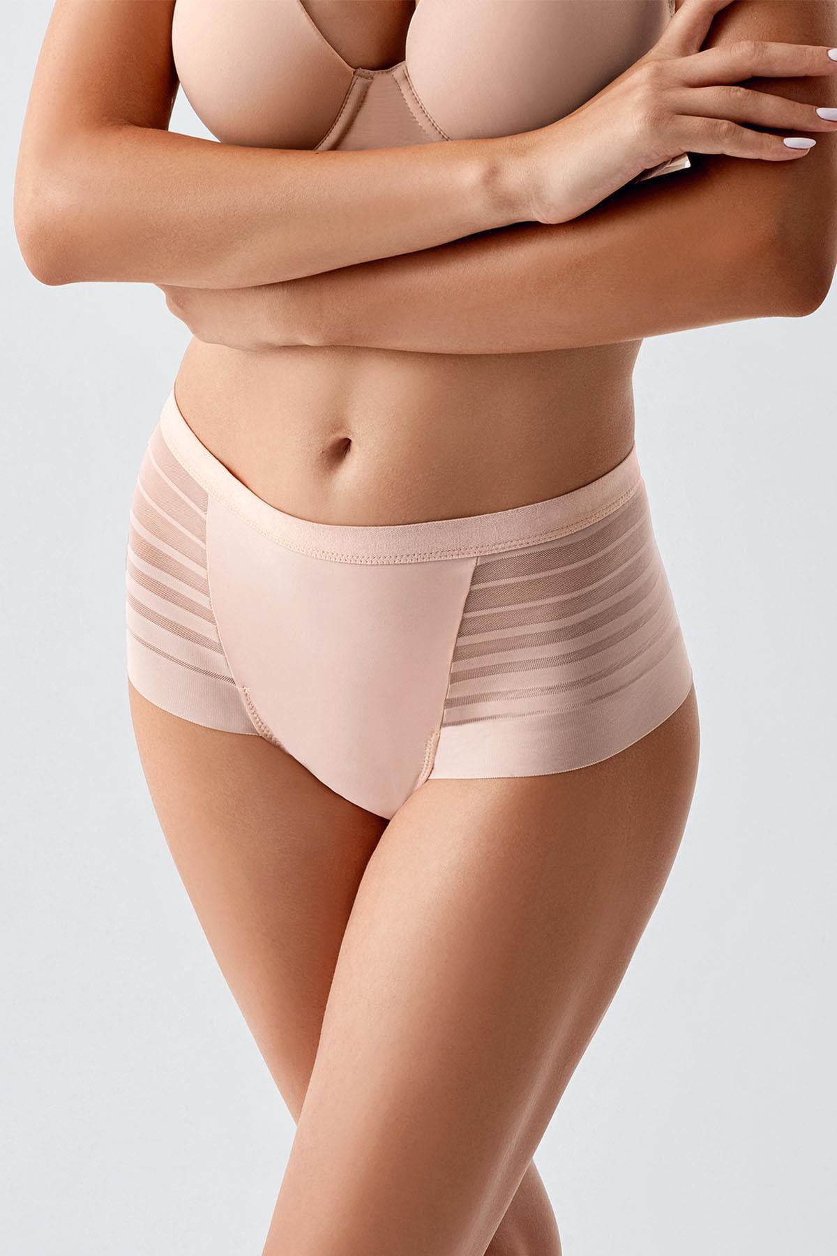 Transparente Brazilian Panty C19302 Beige