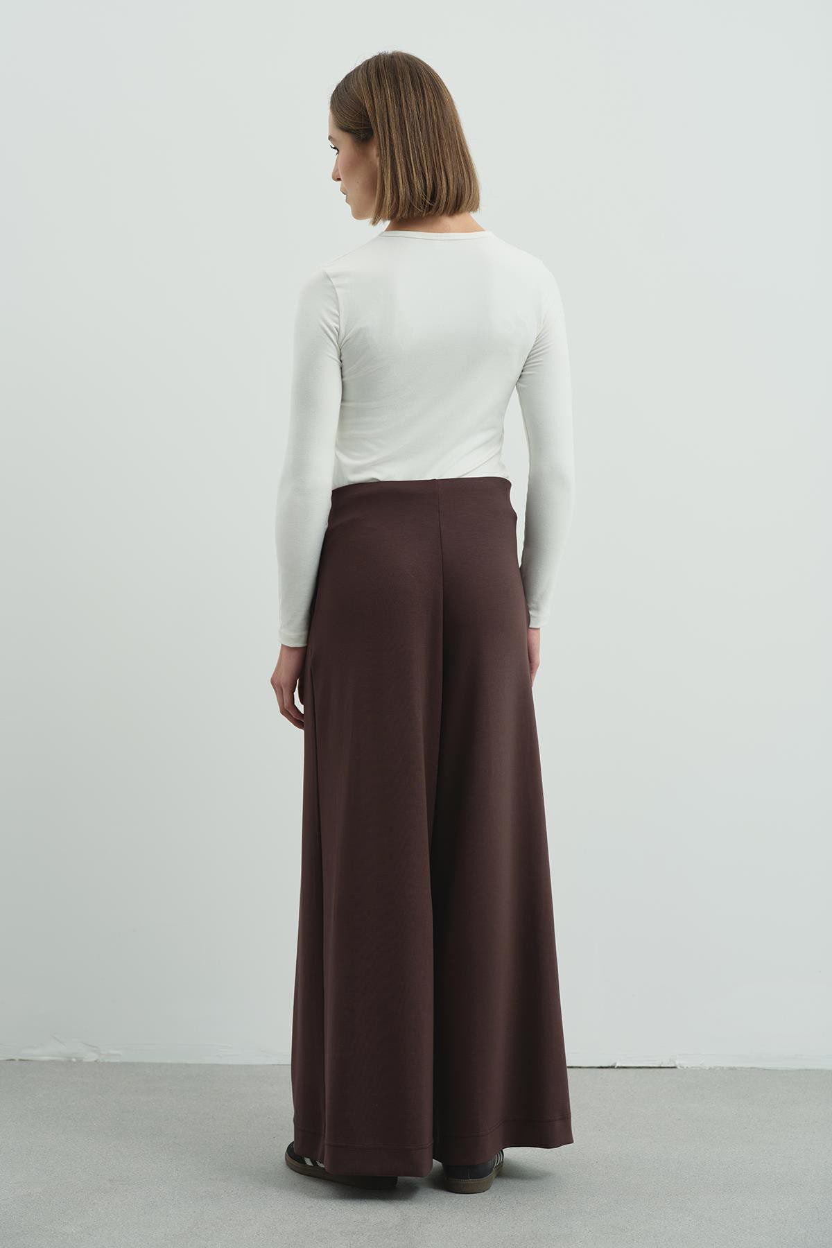 Pure Touch Einfache Faltenhose CC7007 Braun