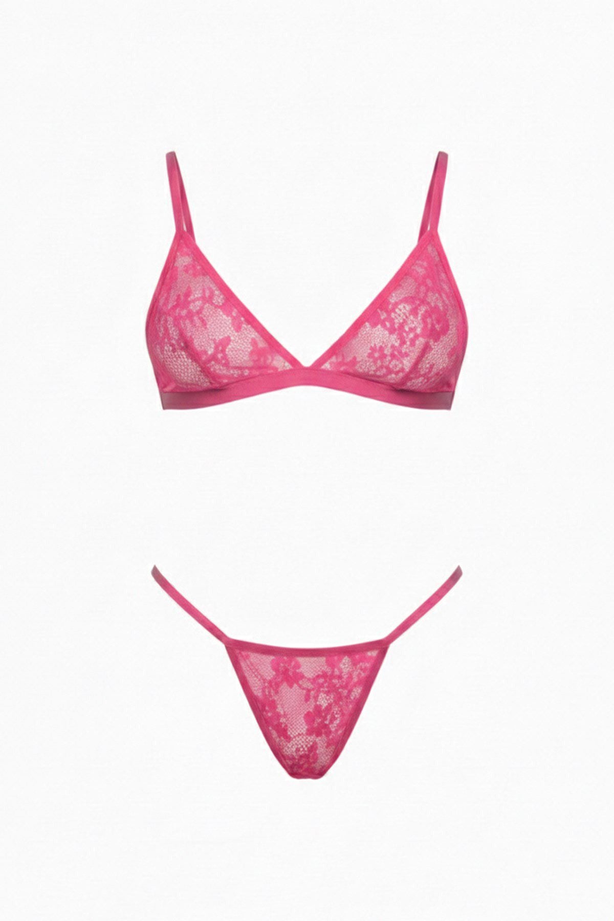 4-teiliges Creme-Bralet-Set