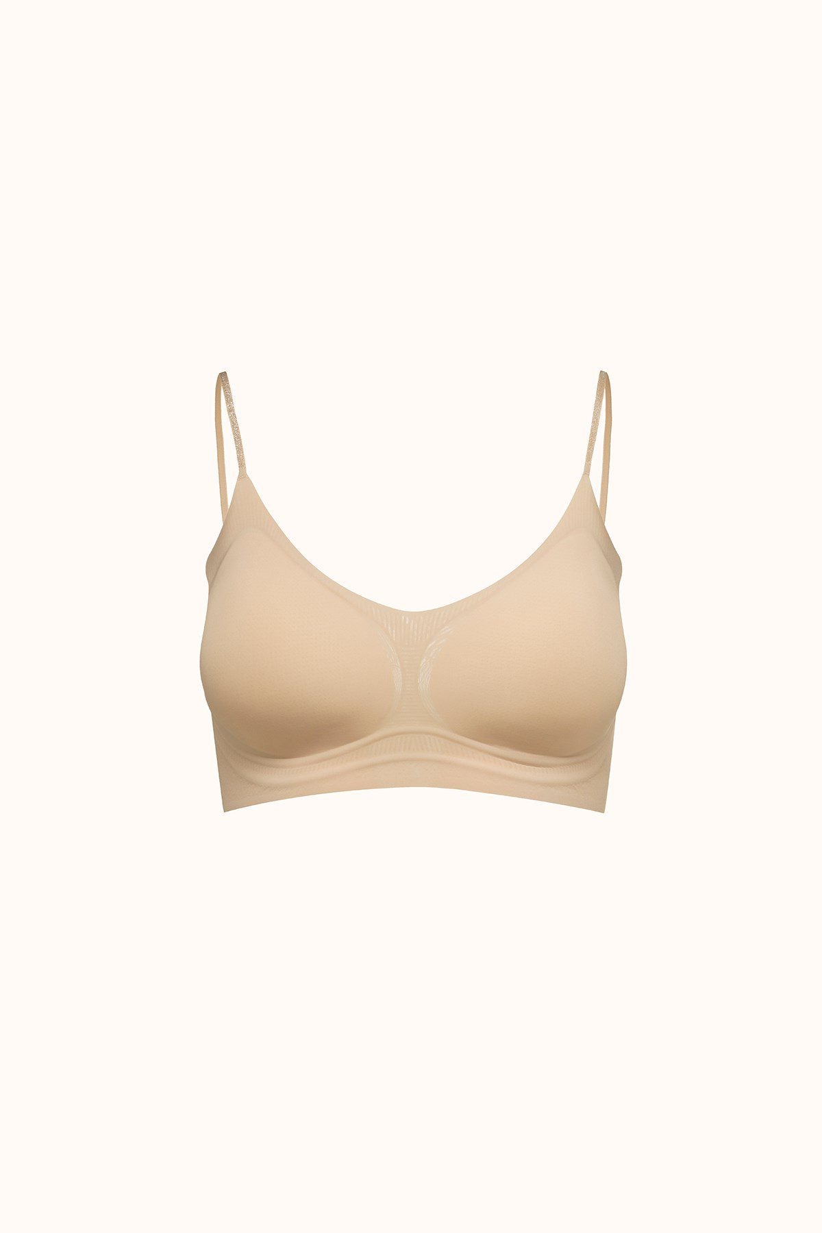 Nahtloser Laser-Träger-BH mit Polster C26235 Creme