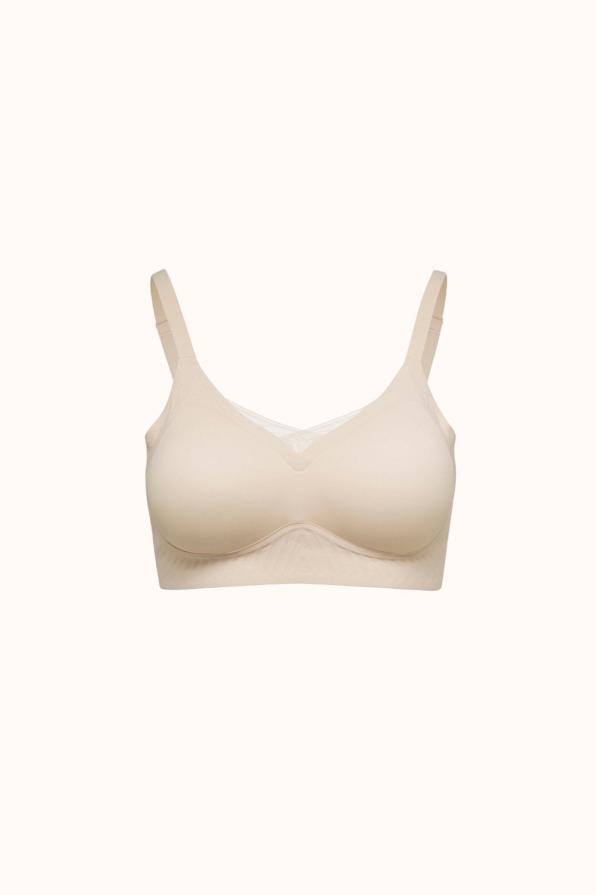 Nahtloser Laser-Cut-BH mit Polstern CC422 Beige