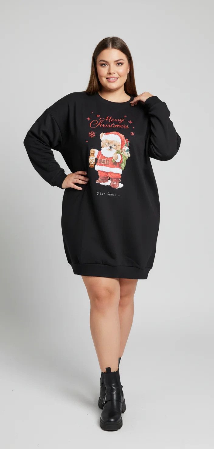 Teddybär-Sweatshirtkleid