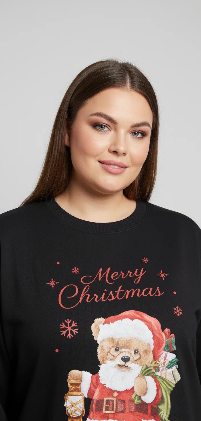 Teddybär-Sweatshirtkleid