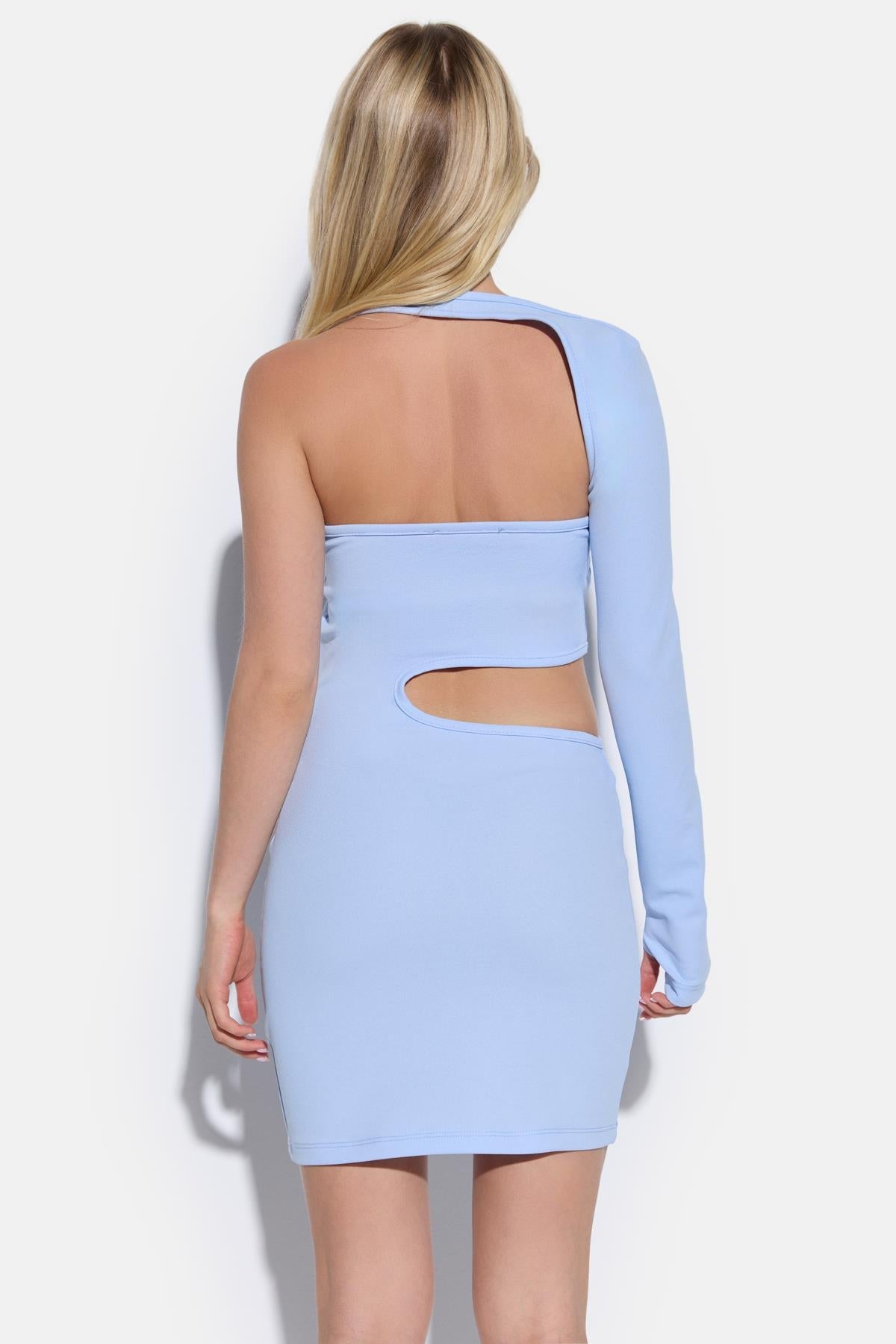 Tief ausgeschnittenes Minikleid
