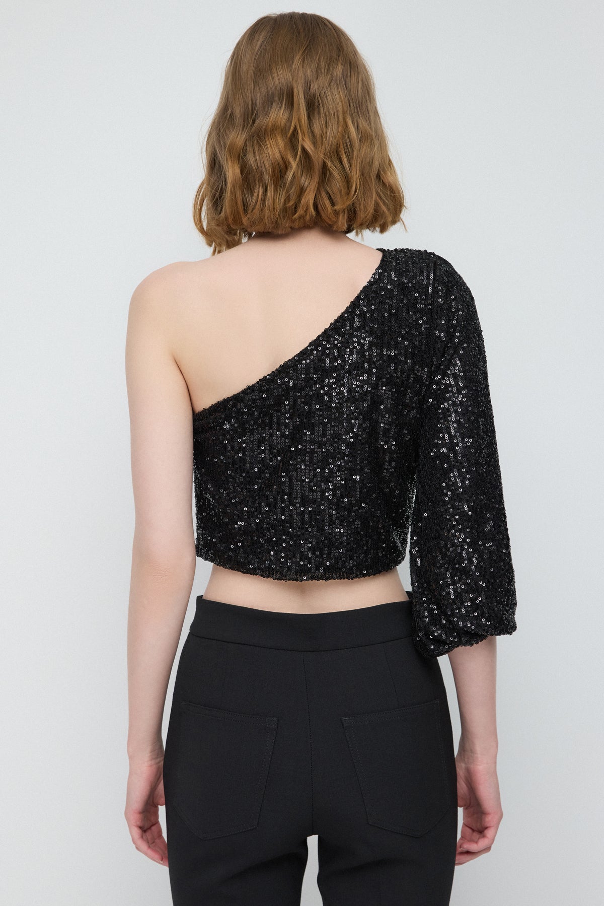 Ein-Schulter-Bluse