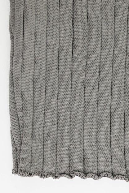 Ein-Schulter Enges Crop Stricktop