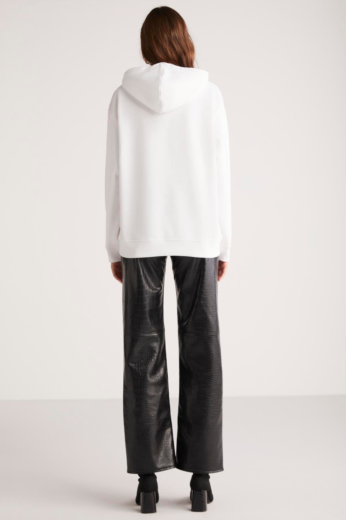 ETHIQUET TEREZA Damen Sweatshirt Weiß