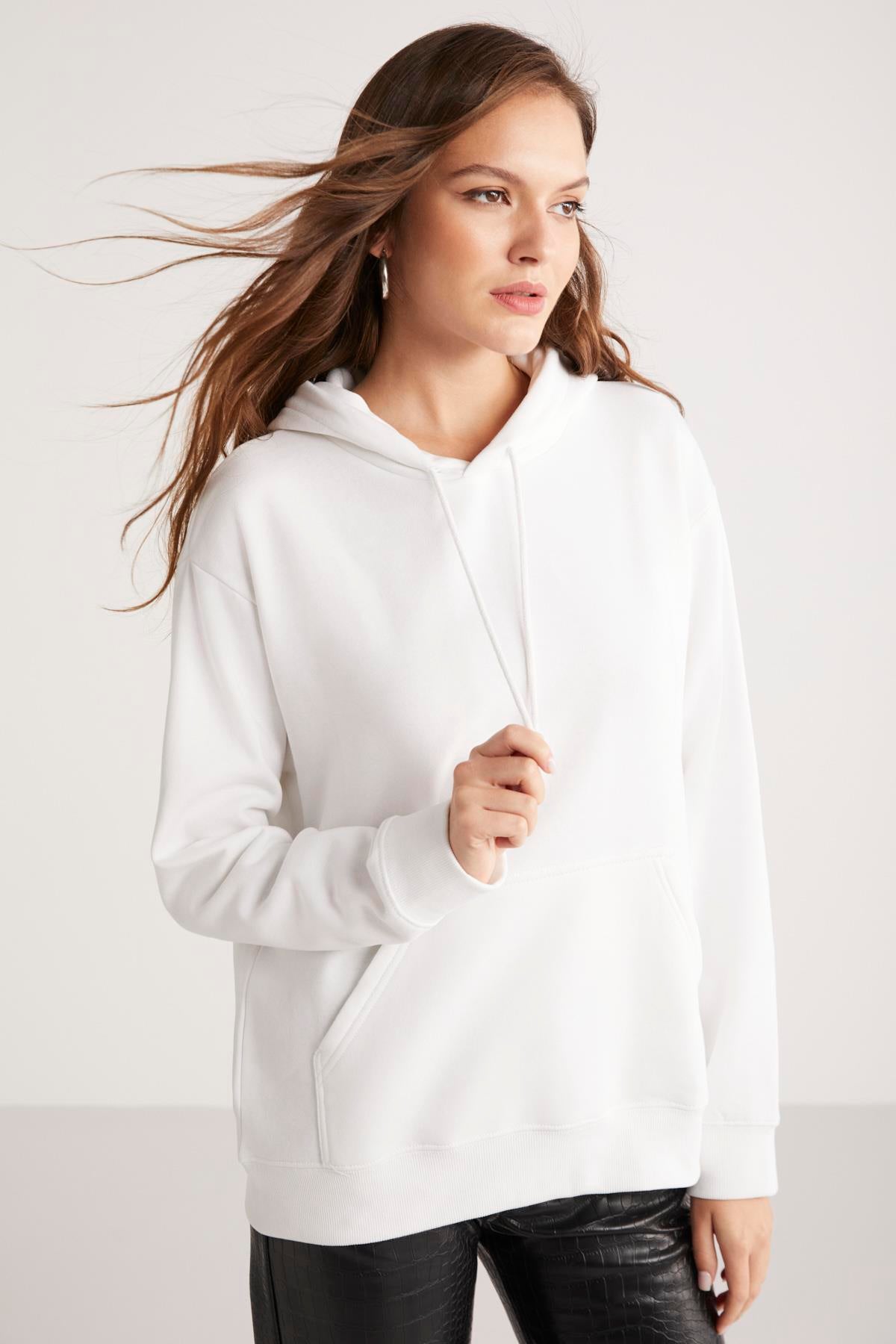ETHIQUET TEREZA Damen Sweatshirt Weiß