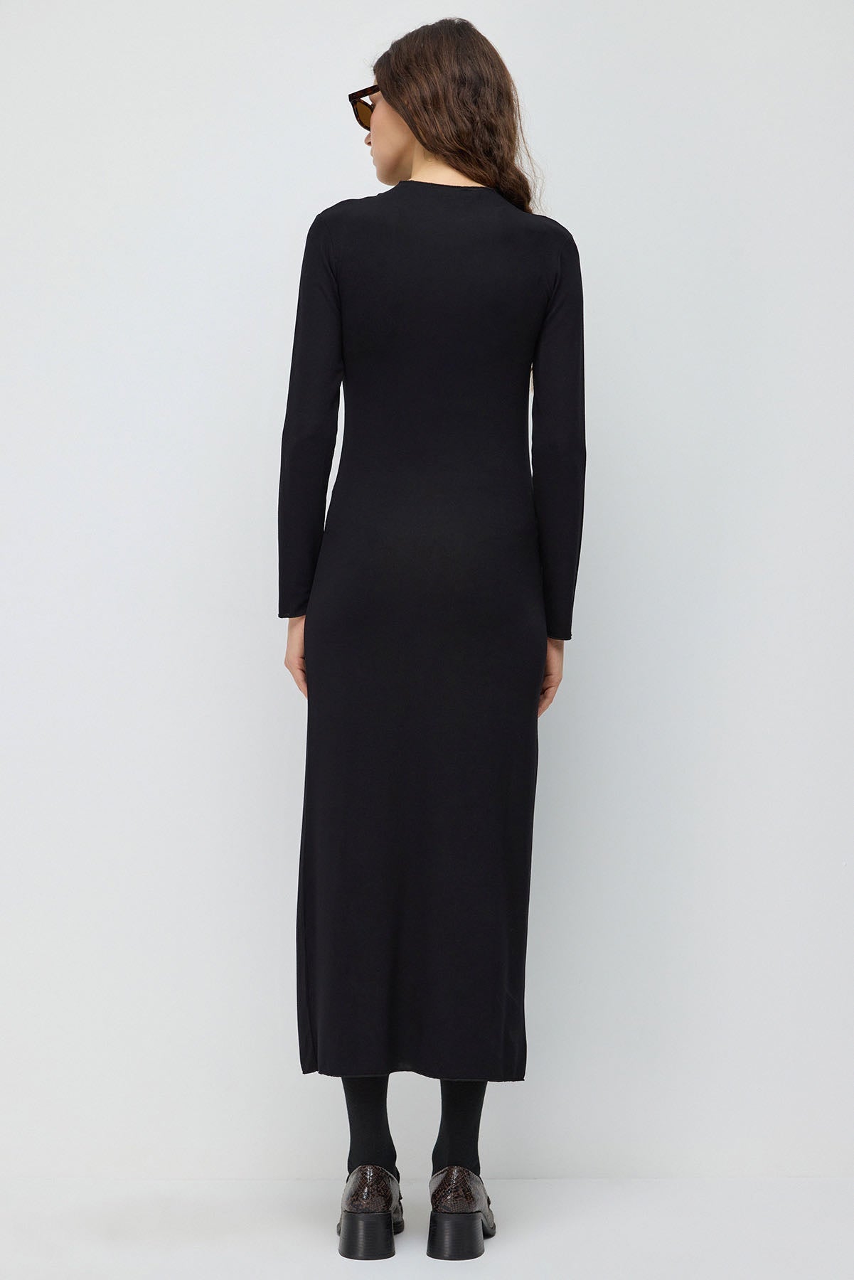 Midikleid mit Schlitz