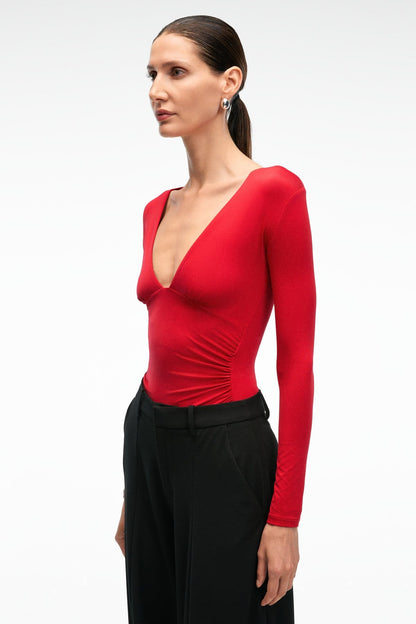 TEVRINE Damenbluse, Slim Fit